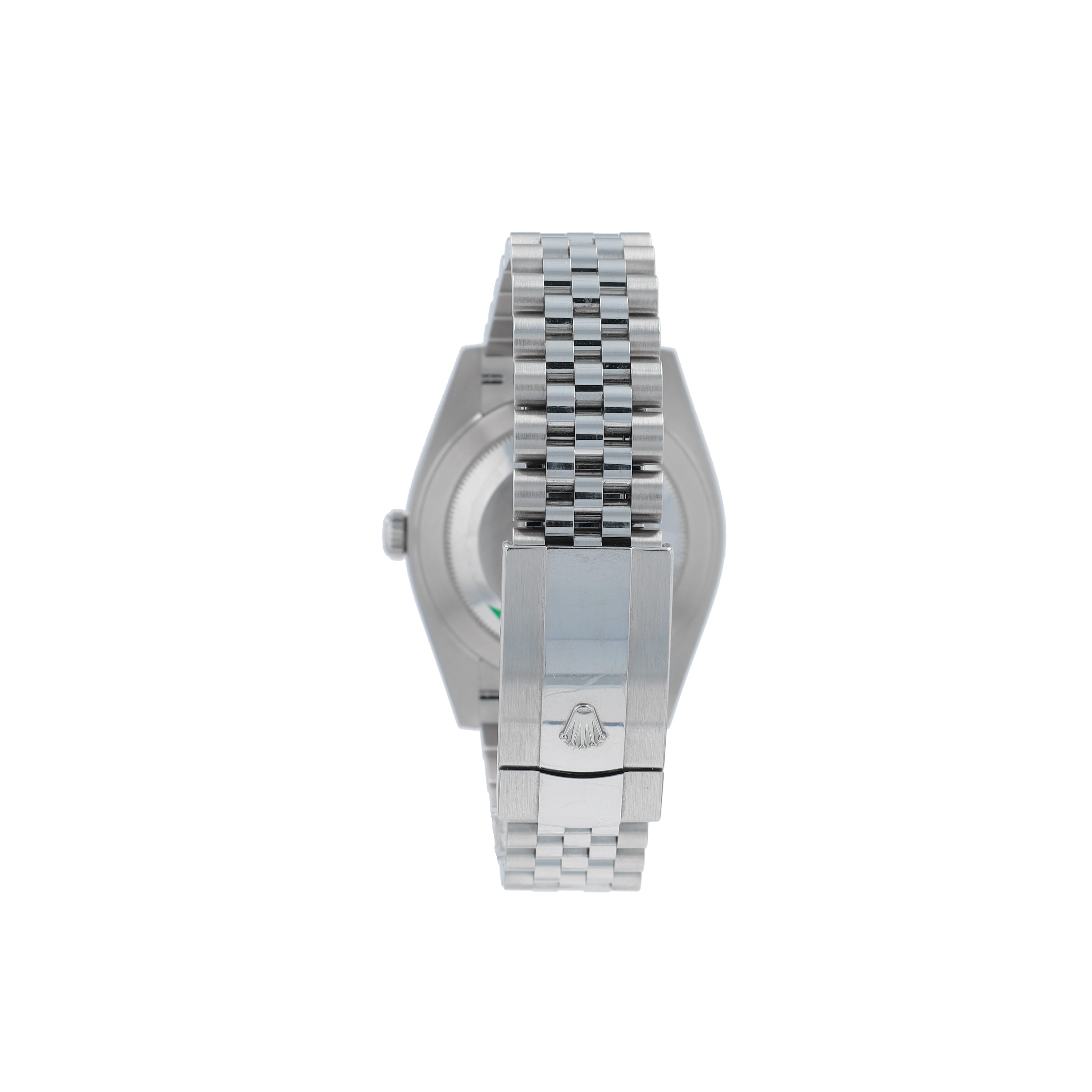 B&P Rolex Datejust 126334 41mm Grey luminous Index Dial Fluted Bezel Jubilee Band - Luxuriant Concierge