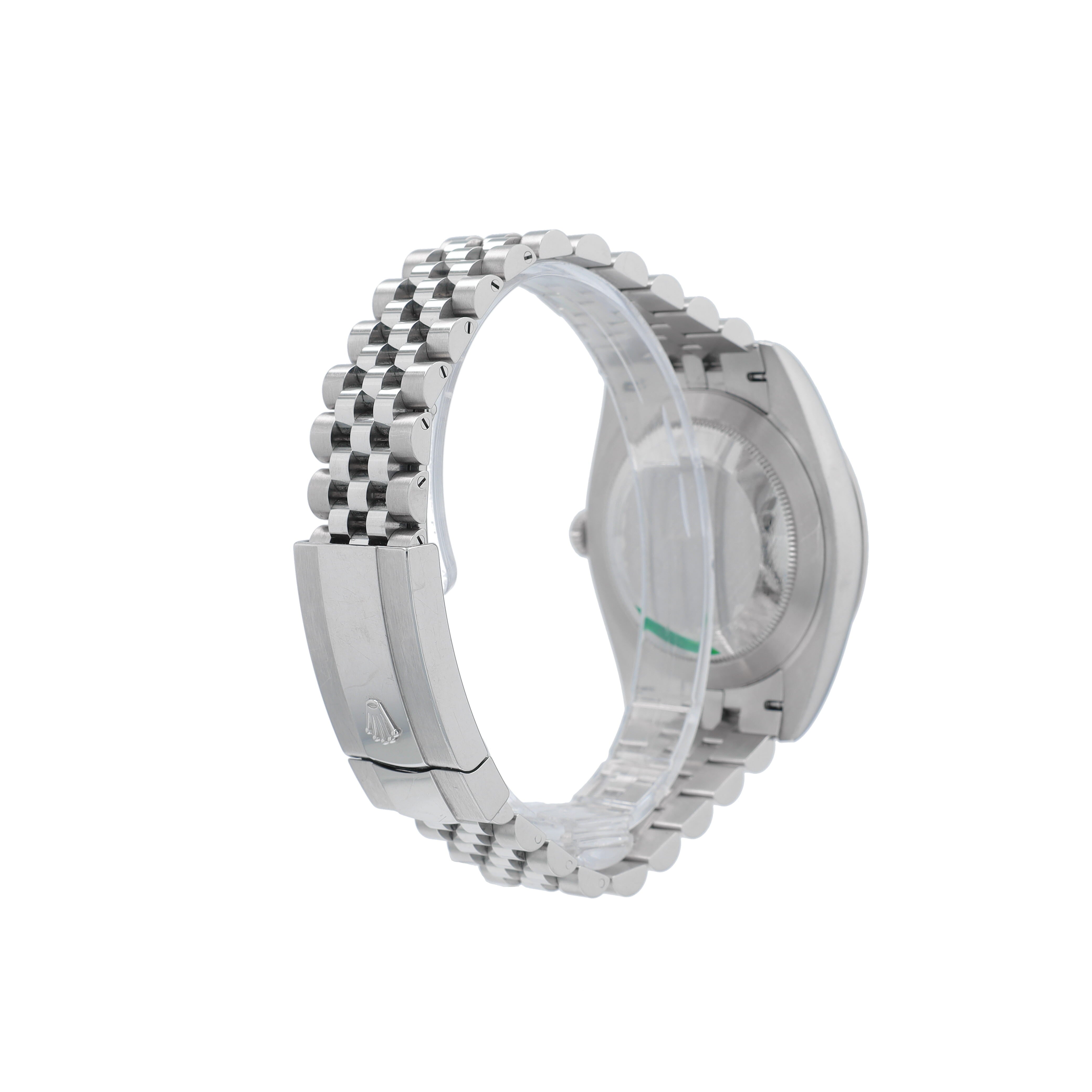B&P Rolex Datejust 126334 41mm Grey luminous Index Dial Fluted Bezel Jubilee Band - Luxuriant Concierge