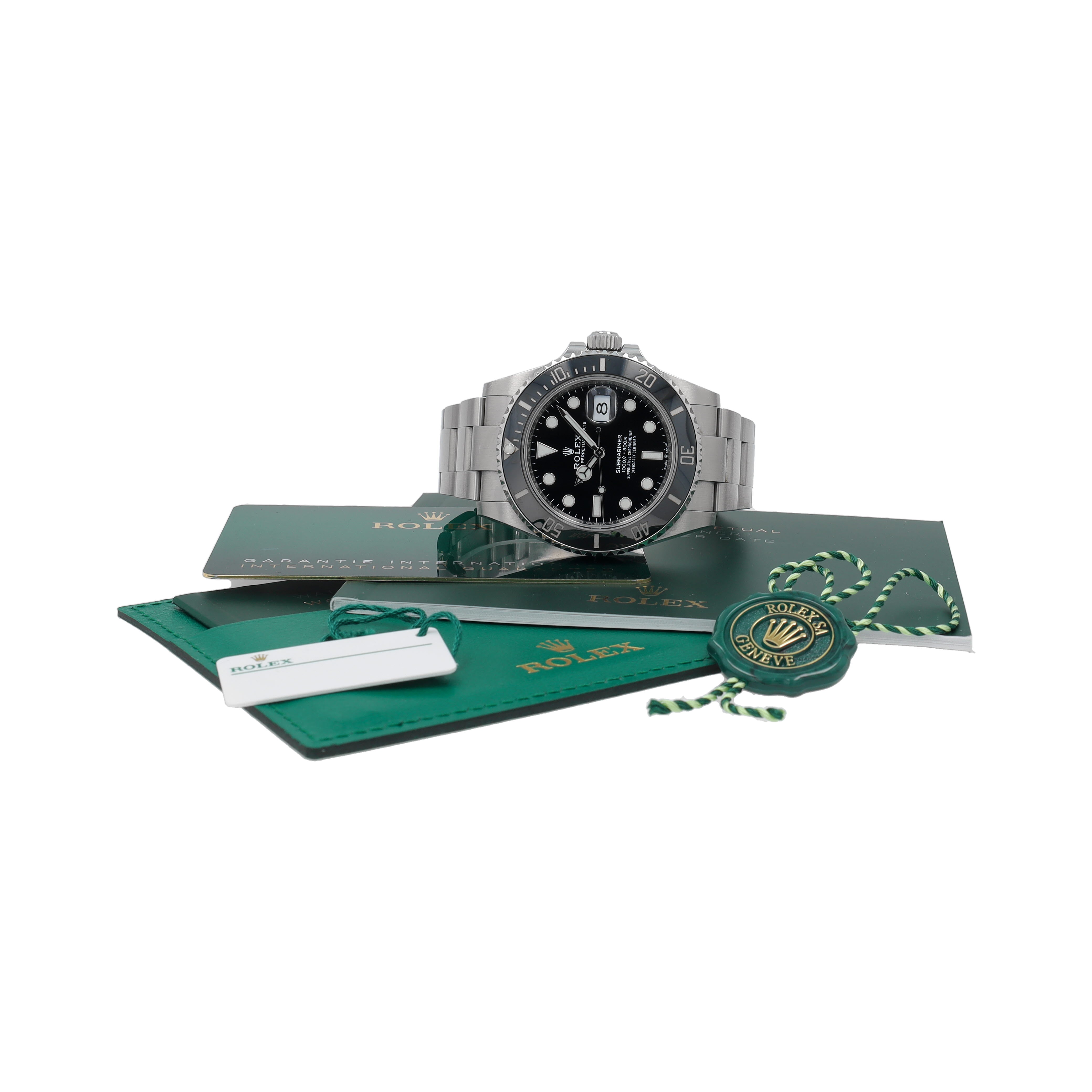 B&P Rolex Submariner 126610 41mm Black Luminous Dial Rotating Bezel with Black Ceramic Insert Bezel Oyster Band - Luxuriant Concierge