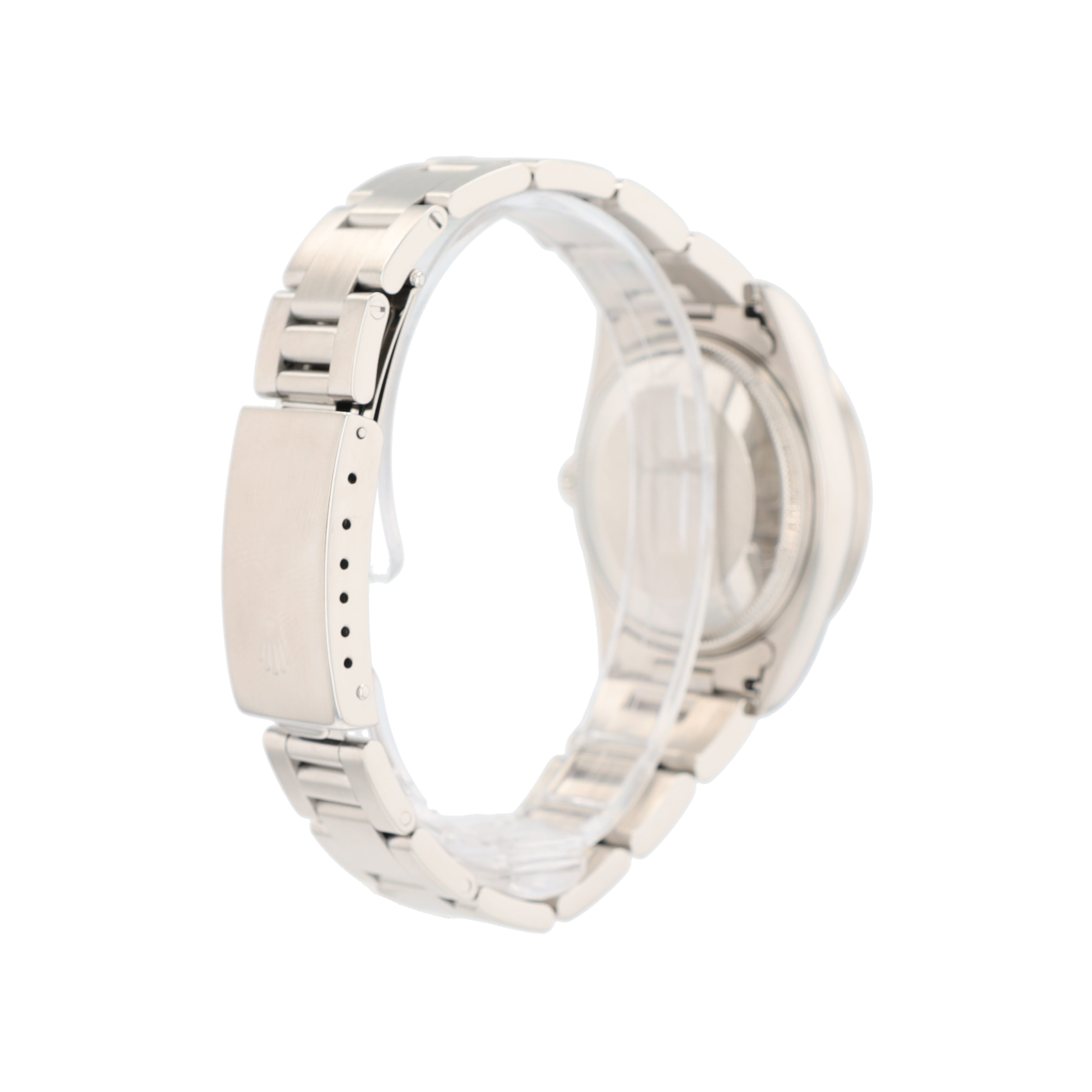 Rolex Air-King 14010 34mm Black Index Dial Engine-turned Bezel Oyster Band - Luxuriant Concierge
