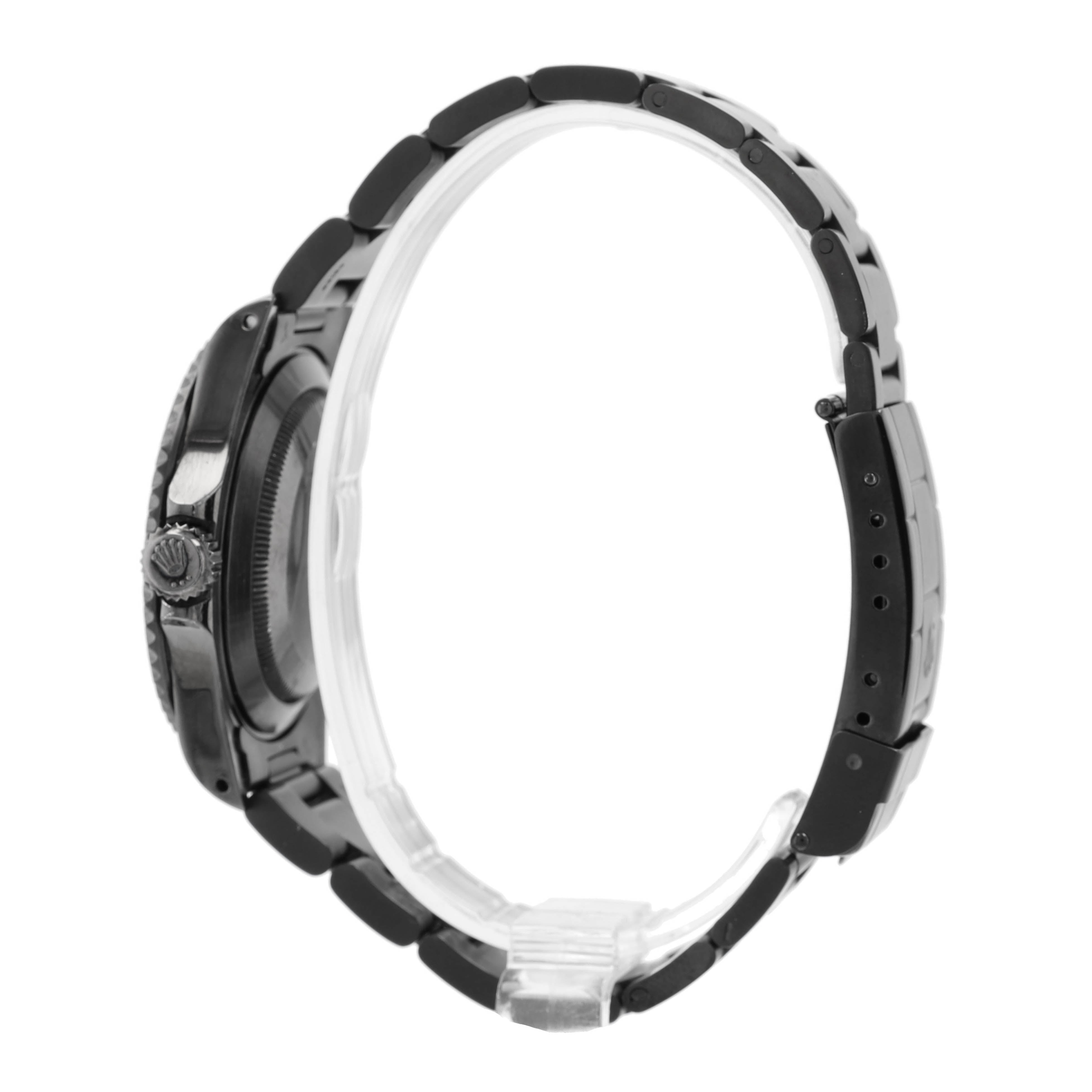 Rolex Submariner - NO DATE 14060M 40mm Black Luminous Marker Dial Rotating Bezel with Black Insert - Black PVD Bezel Oyster Band