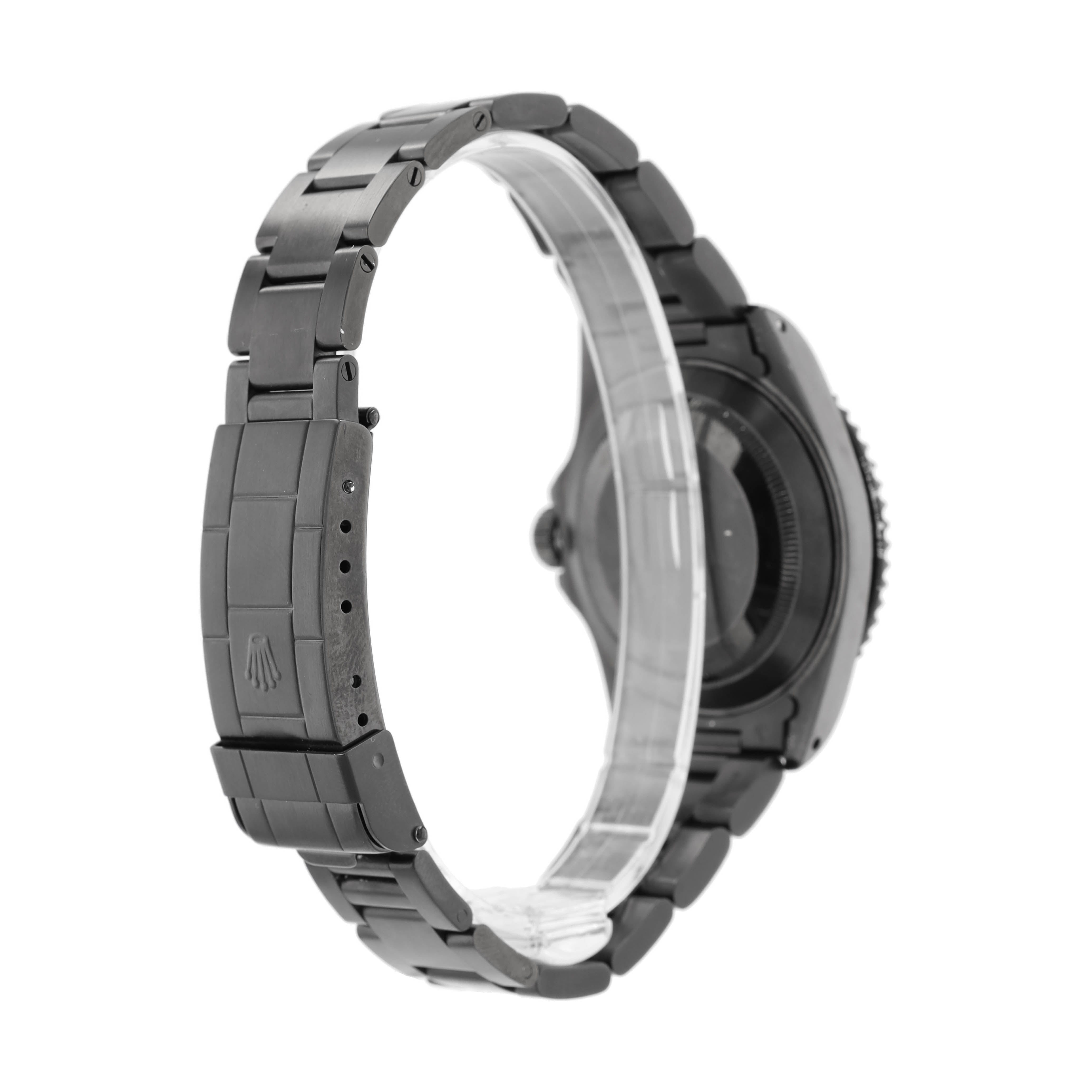 Rolex Submariner - NO DATE 14060M 40mm Black Luminous Marker Dial Rotating Bezel with Black Insert - Black PVD Bezel Oyster Band