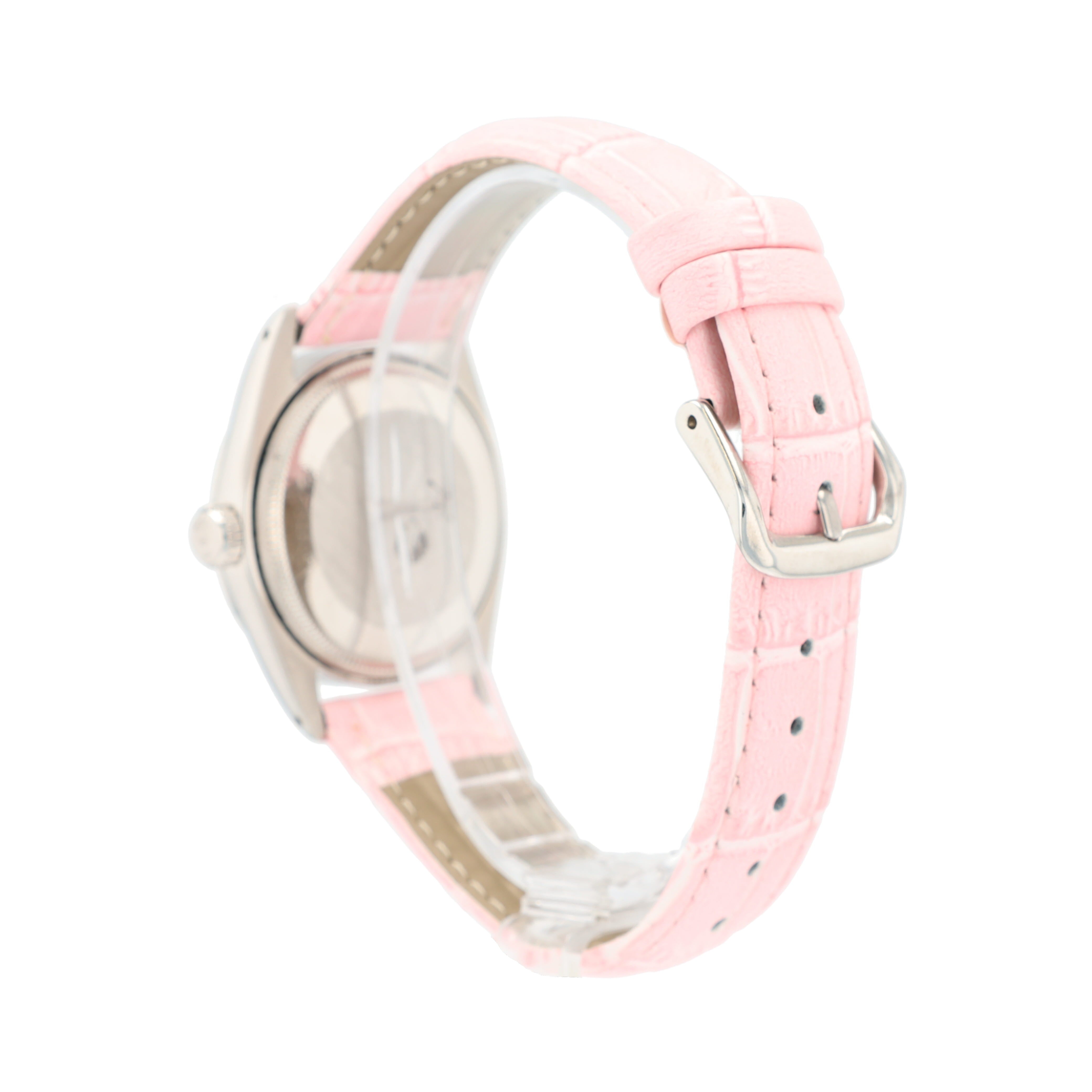 Rolex Date 1500 36mm White Index Dial Smooth Bezel AM Leather Band - Luxuriant Concierge