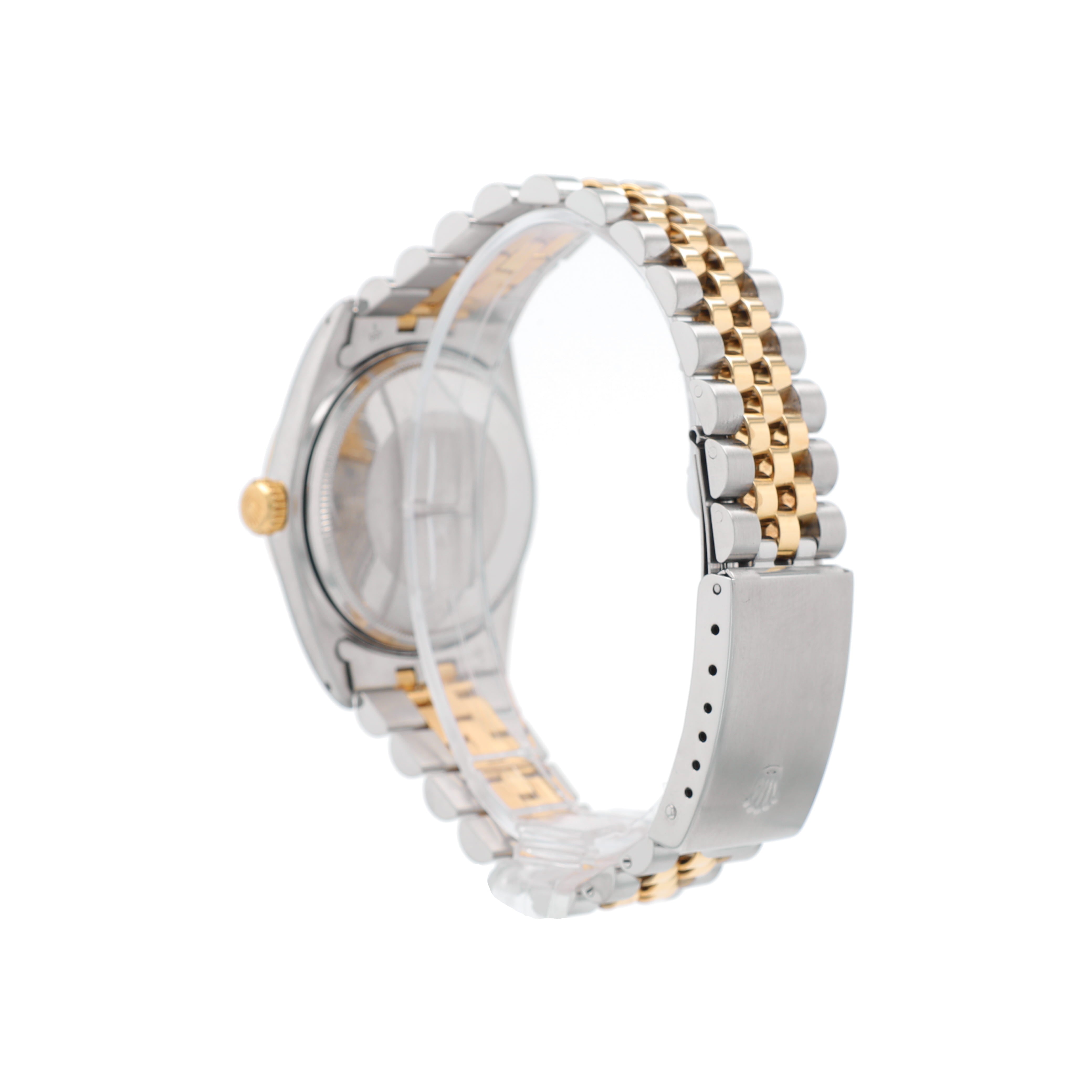 Rolex Datejust 1600 36mm Silver Index Dial Smooth Bezel Jubilee Band - Luxuriant Concierge