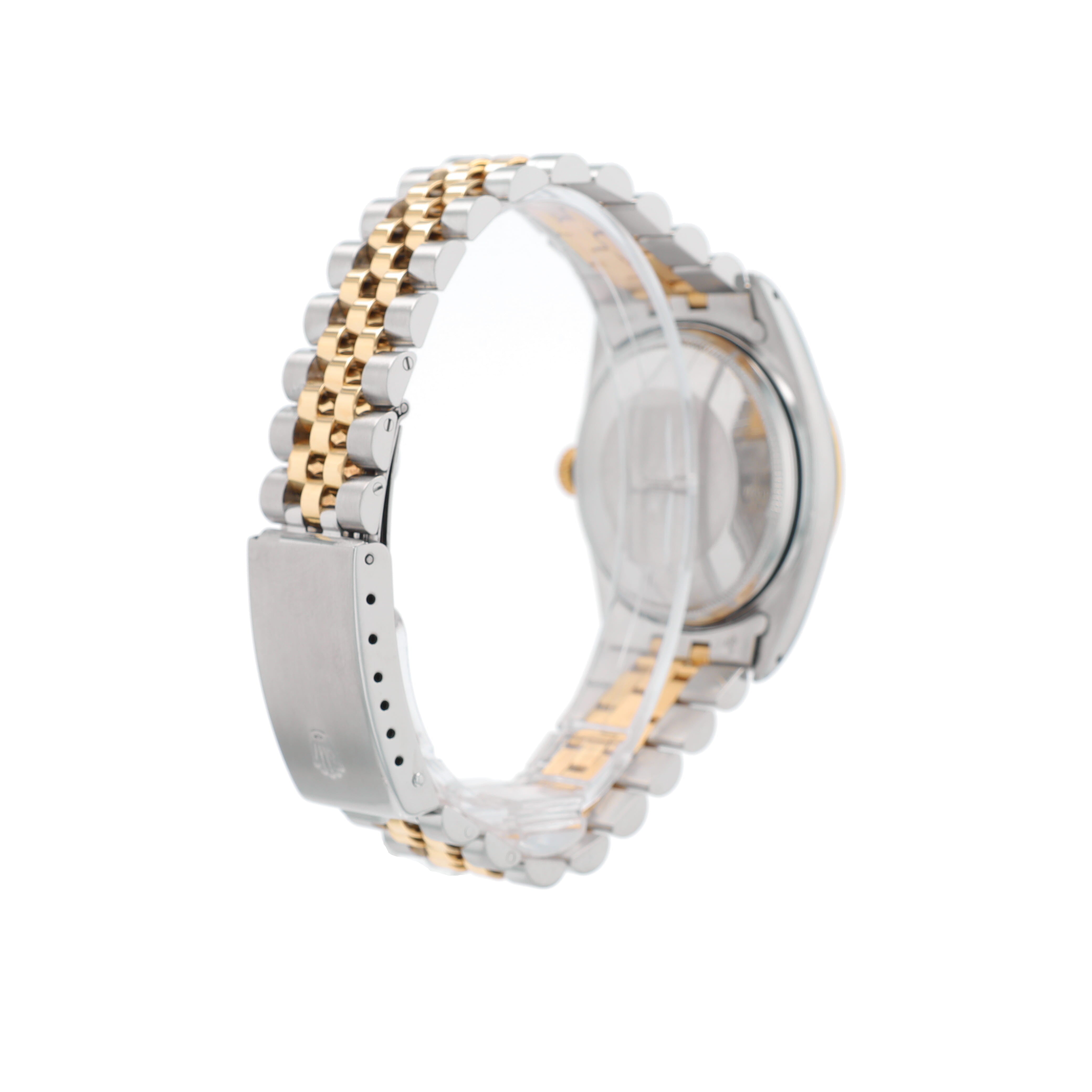 Rolex Datejust 1600 36mm Silver Index Dial Smooth Bezel Jubilee Band - Luxuriant Concierge