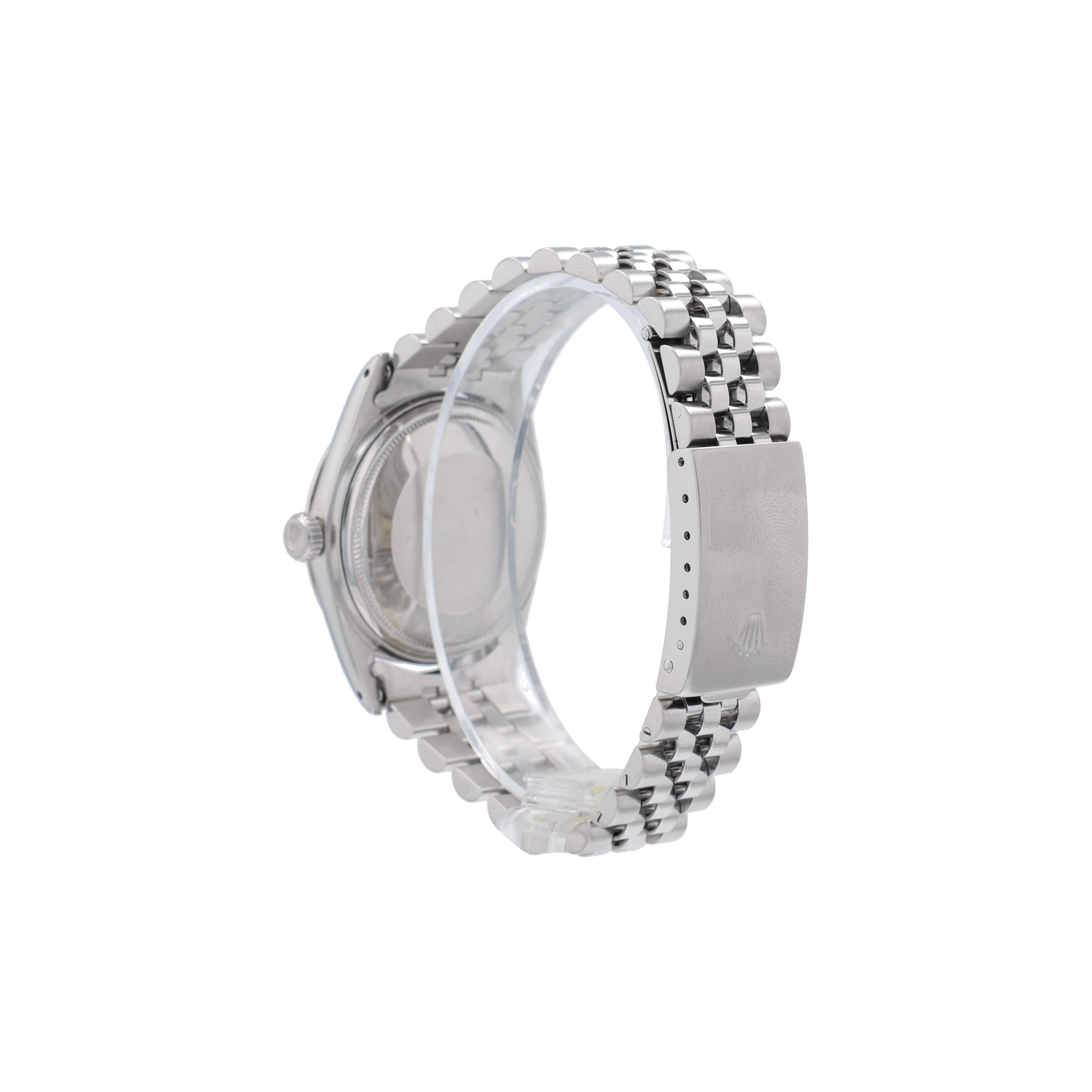 Rolex Datejust 1601 36mm Silver Index Dial Fluted Bezel Jubilee Band - Luxuriant Concierge
