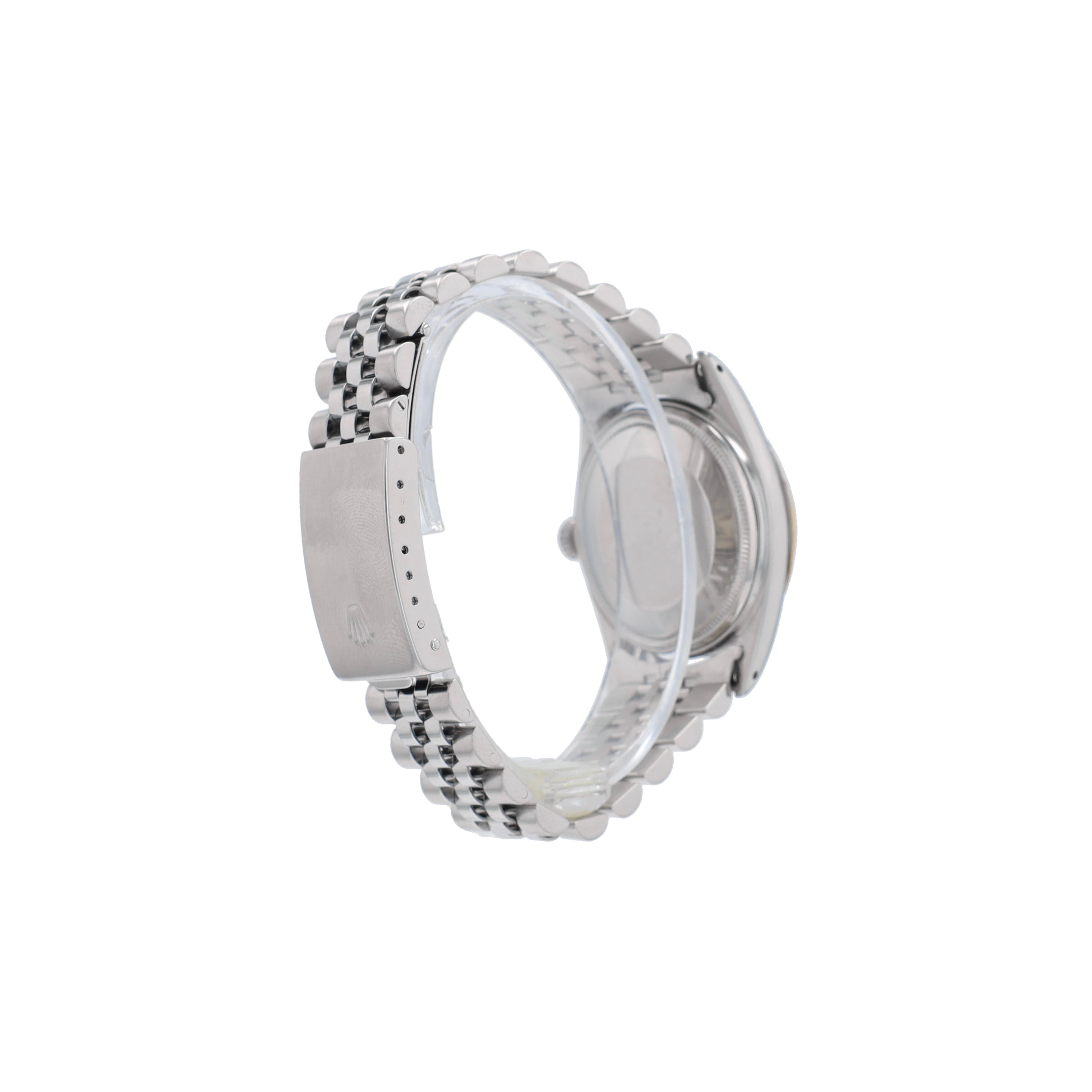 Rolex Datejust 1601 36mm Silver Index Dial Fluted Bezel Jubilee Band - Luxuriant Concierge
