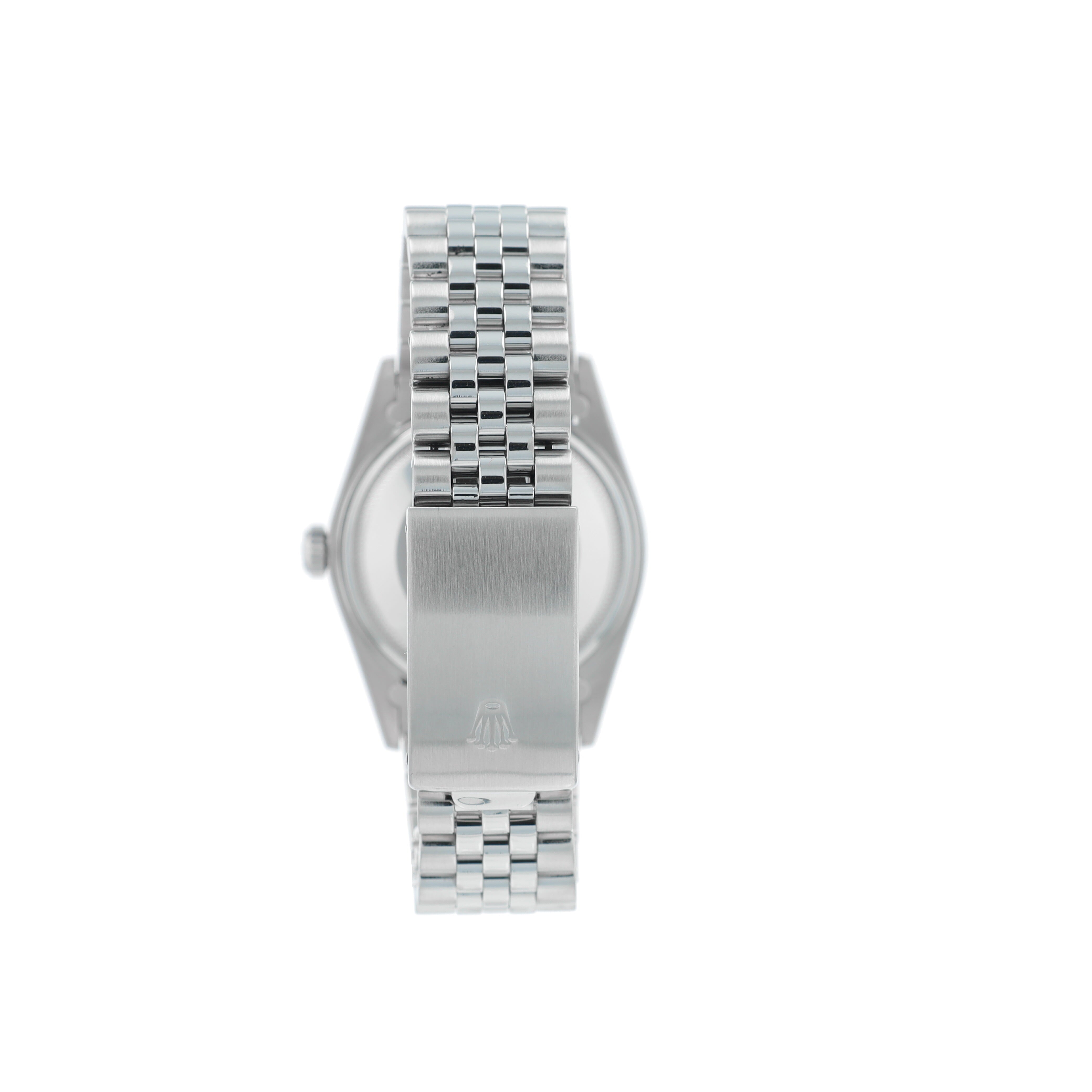 Rolex Datejust 16014 36mm Silver Index Dial Fluted Bezel Jubilee Band - Luxuriant Concierge