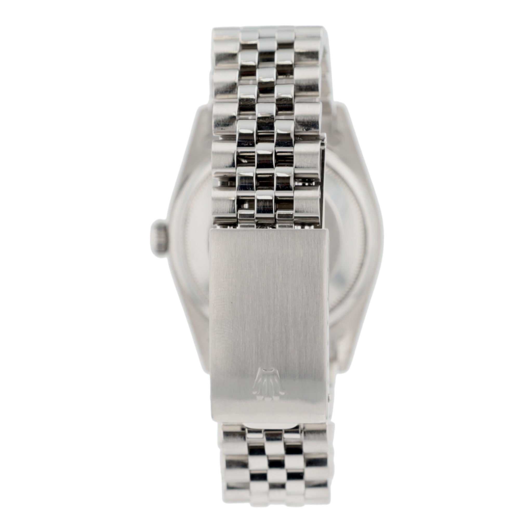 Rolex Datejust 16220 36mm Silver Index Dial Engine-Turned Bezel Jubilee Band