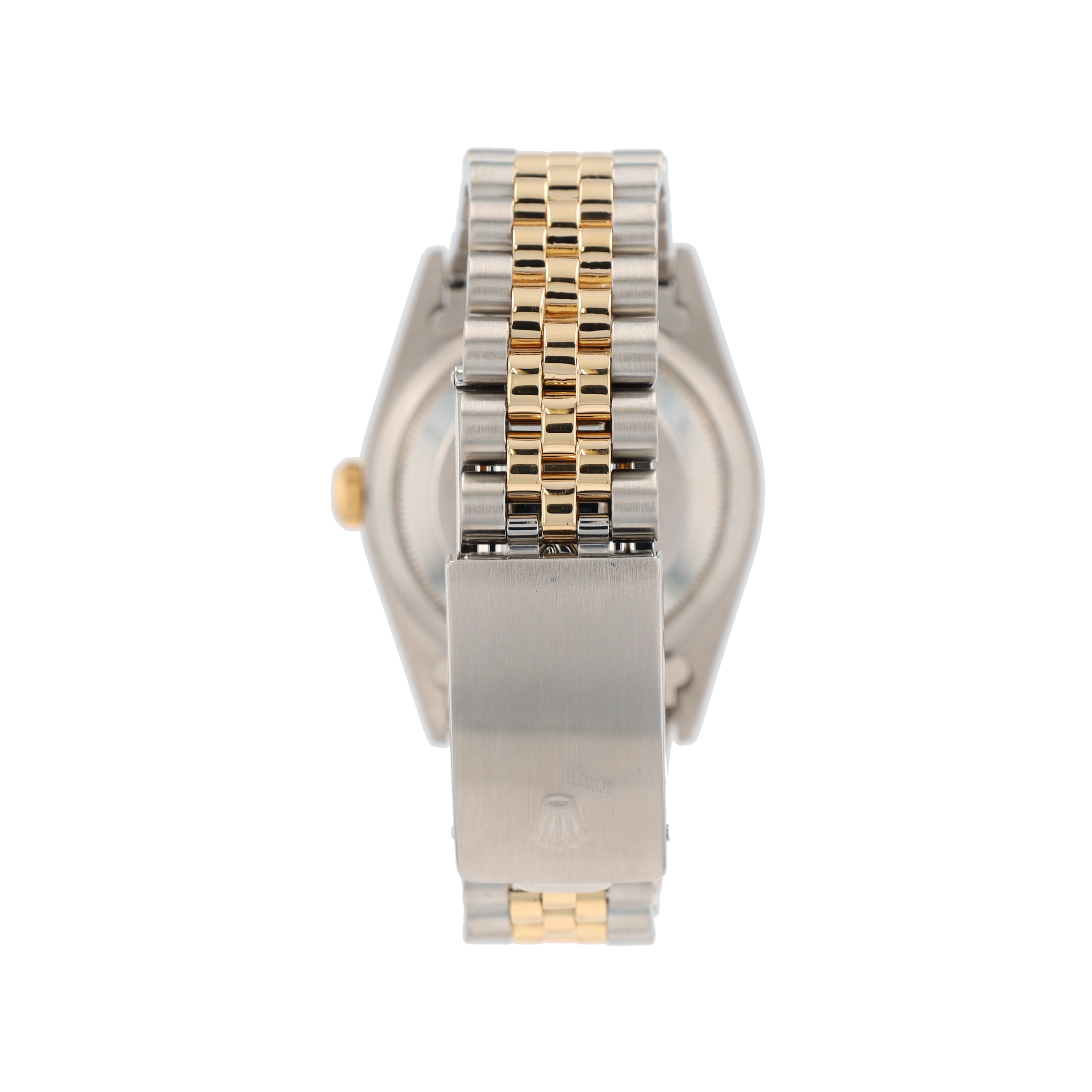 Rolex Datejust 16233 36mm Champagne Diamonds (N.S) Dial Fluted Bezel Jubilee Band - Luxuriant Concierge