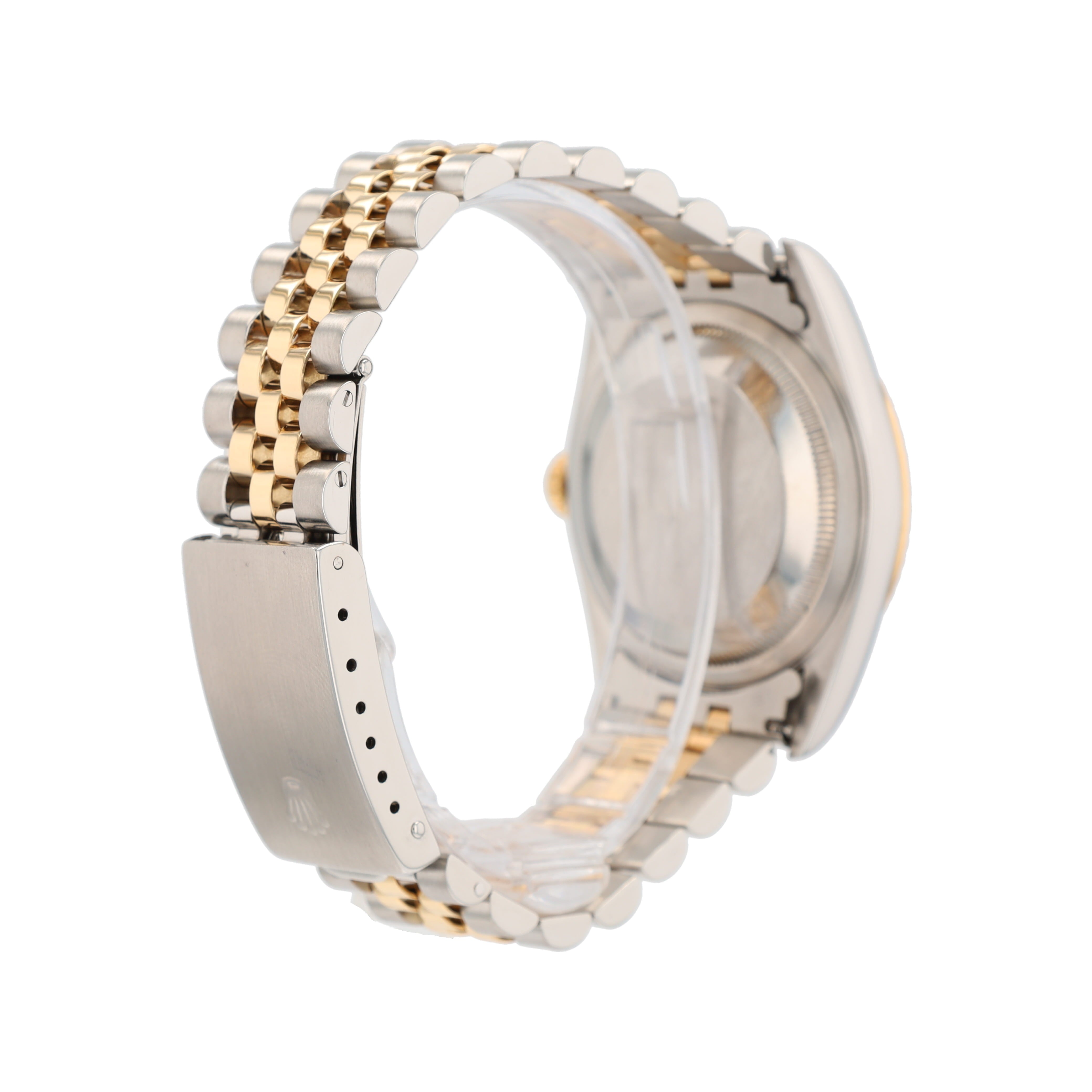 Rolex Datejust 16233 36mm Champagne Diamonds (N.S) Dial Fluted Bezel Jubilee Band - Luxuriant Concierge
