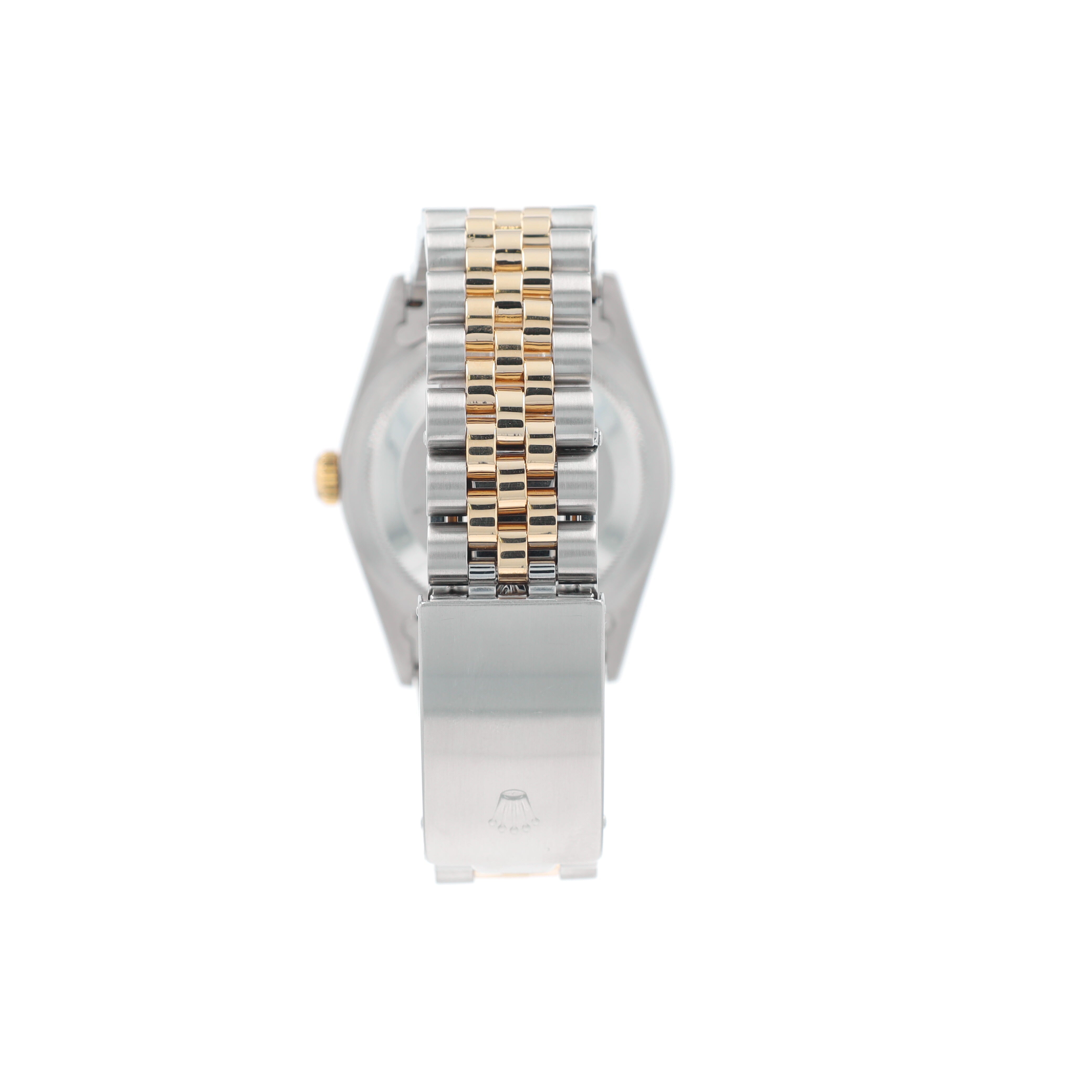Rolex Datejust 16233 36mm Champagne Tapestry Index Dial Fluted Bezel Jubilee Band - Luxuriant Concierge