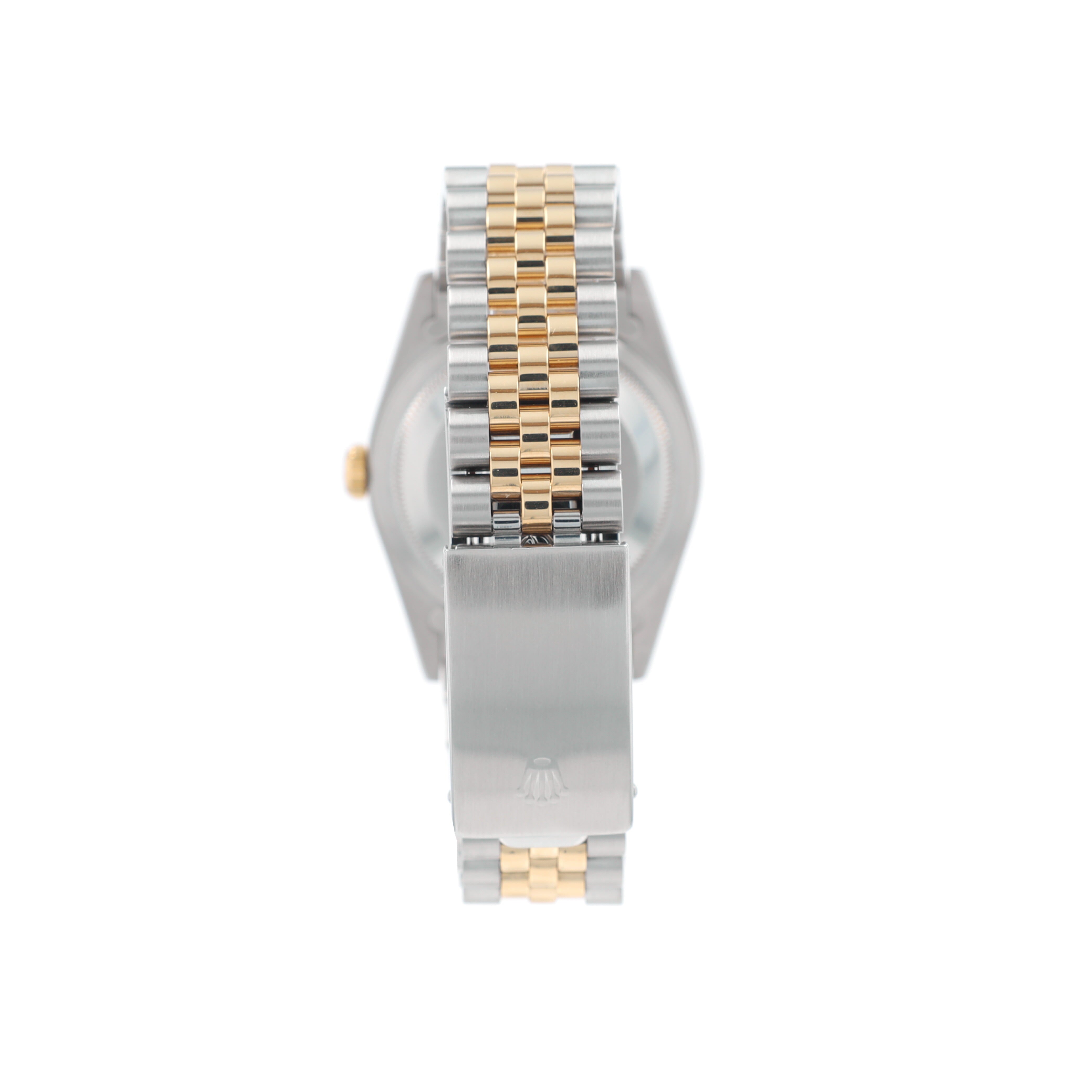 Rolex Datejust 16233 36mm Champagne Index Dial Fluted Bezel Jubilee Band - Luxuriant Concierge