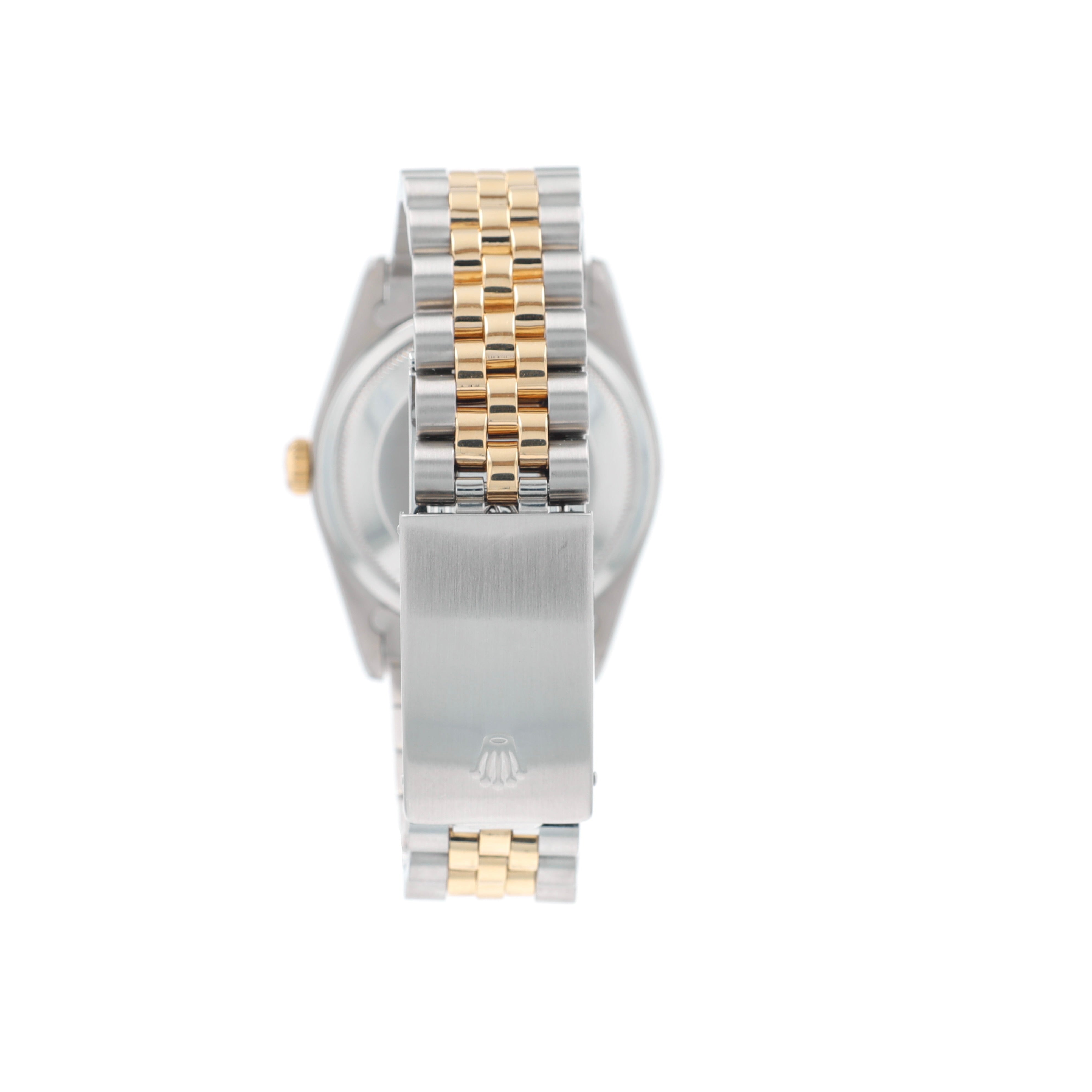 Rolex Datejust 16233 36mm Black Index Dial Fluted Bezel Jubilee Band - Luxuriant Concierge