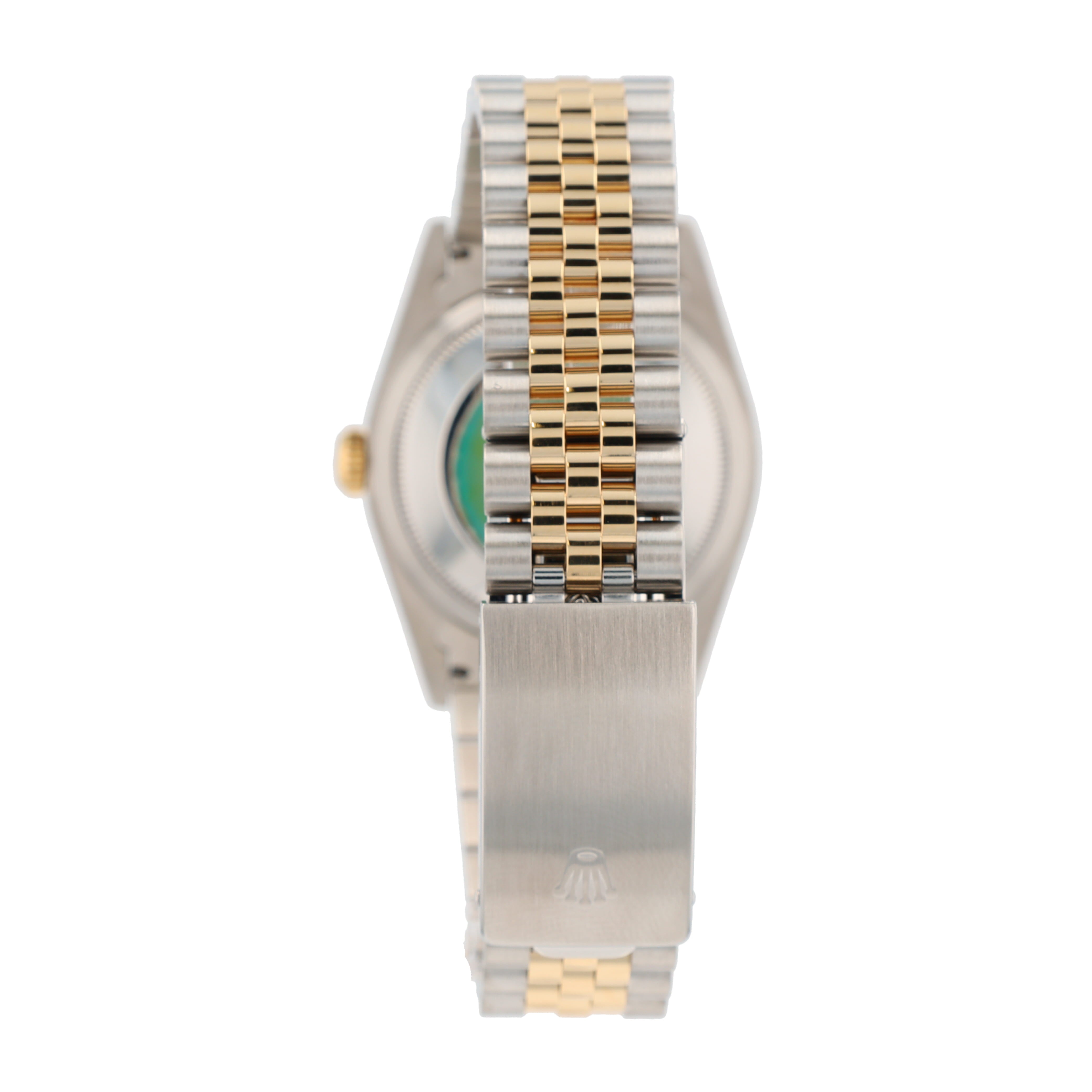 Rolex Datejust 16233 36mm Champagne Diamond OS Dial Fluted Bezel Jubilee Band - Luxuriant Concierge