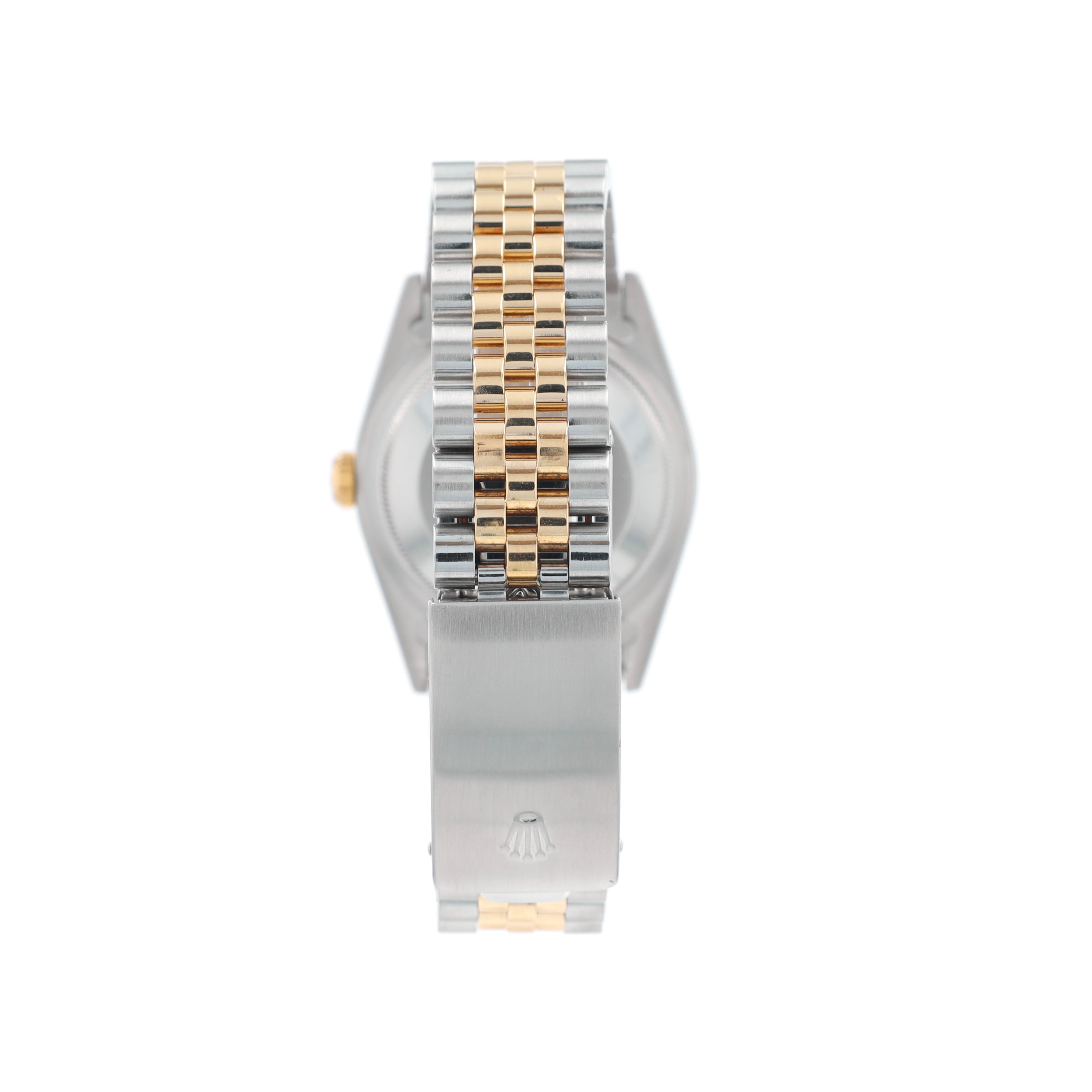 Rolex Datejust 16233 36mm Champagne Diamond (N.S) Dial Fluted Bezel Jubilee Band - Luxuriant Concierge