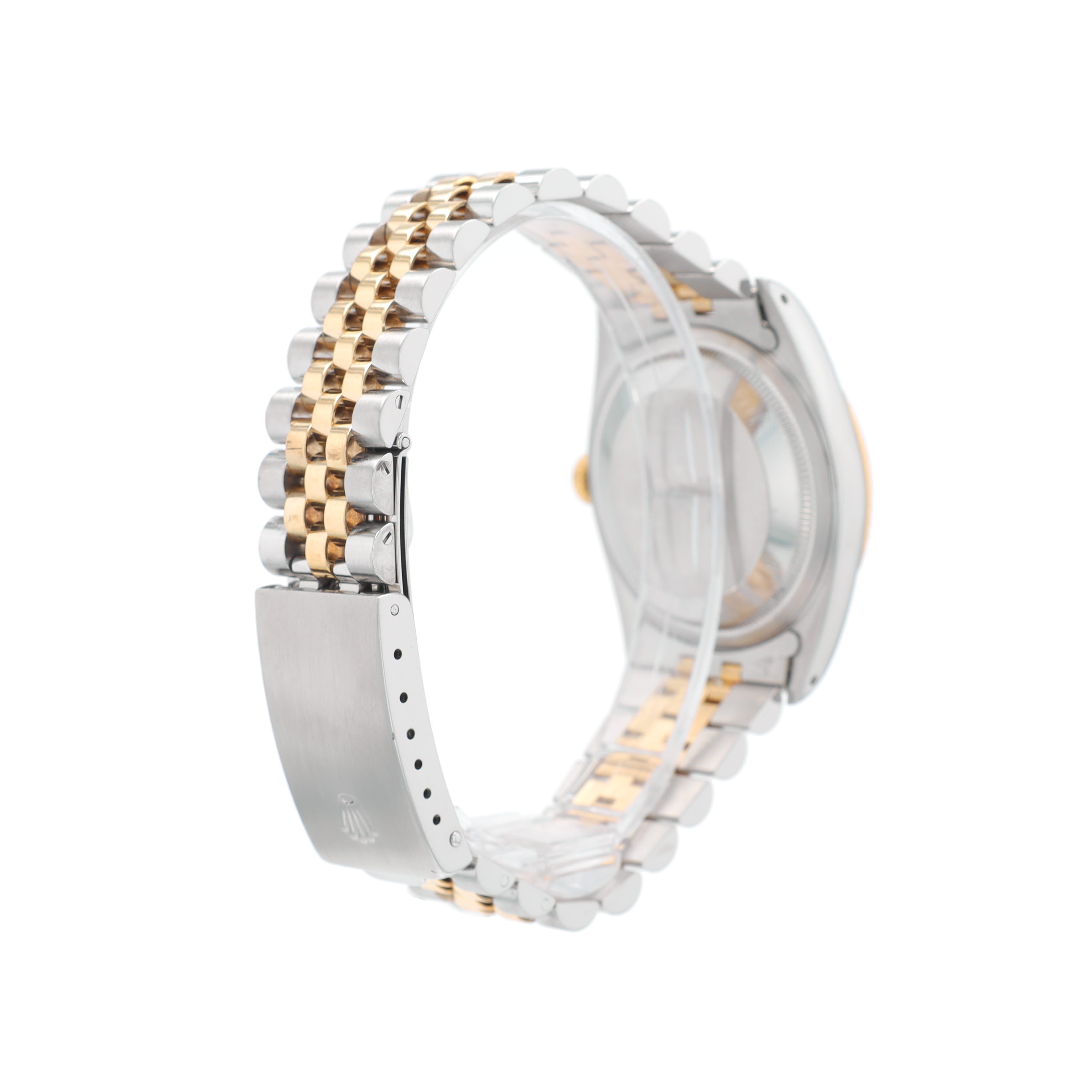 Rolex Datejust 16233 36mm Champagne Diamond (N.S) Dial Fluted Bezel Jubilee Band - Luxuriant Concierge