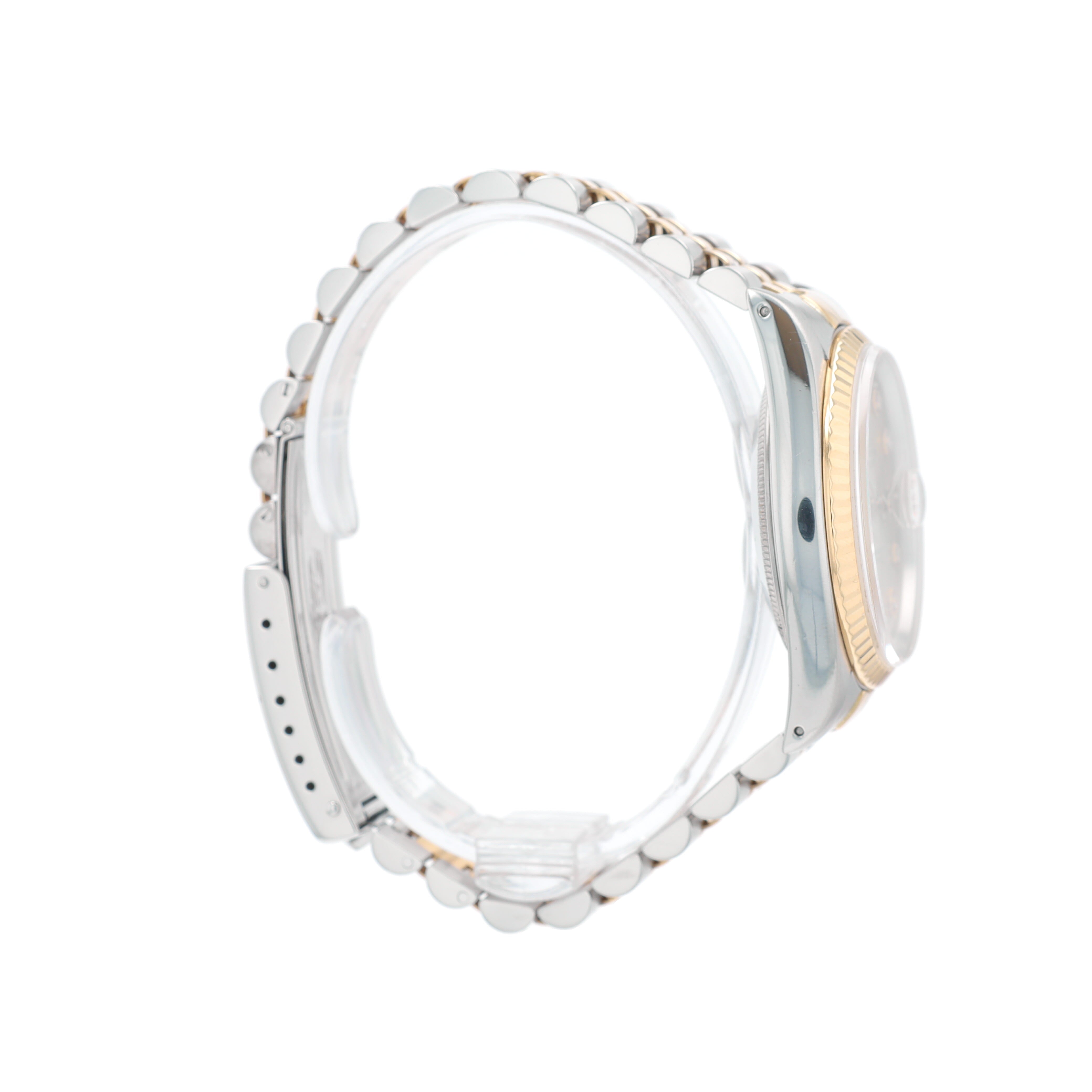 Rolex Datejust 16233 36mm Champagne Diamond (N.S) Dial Fluted Bezel Jubilee Band - Luxuriant Concierge