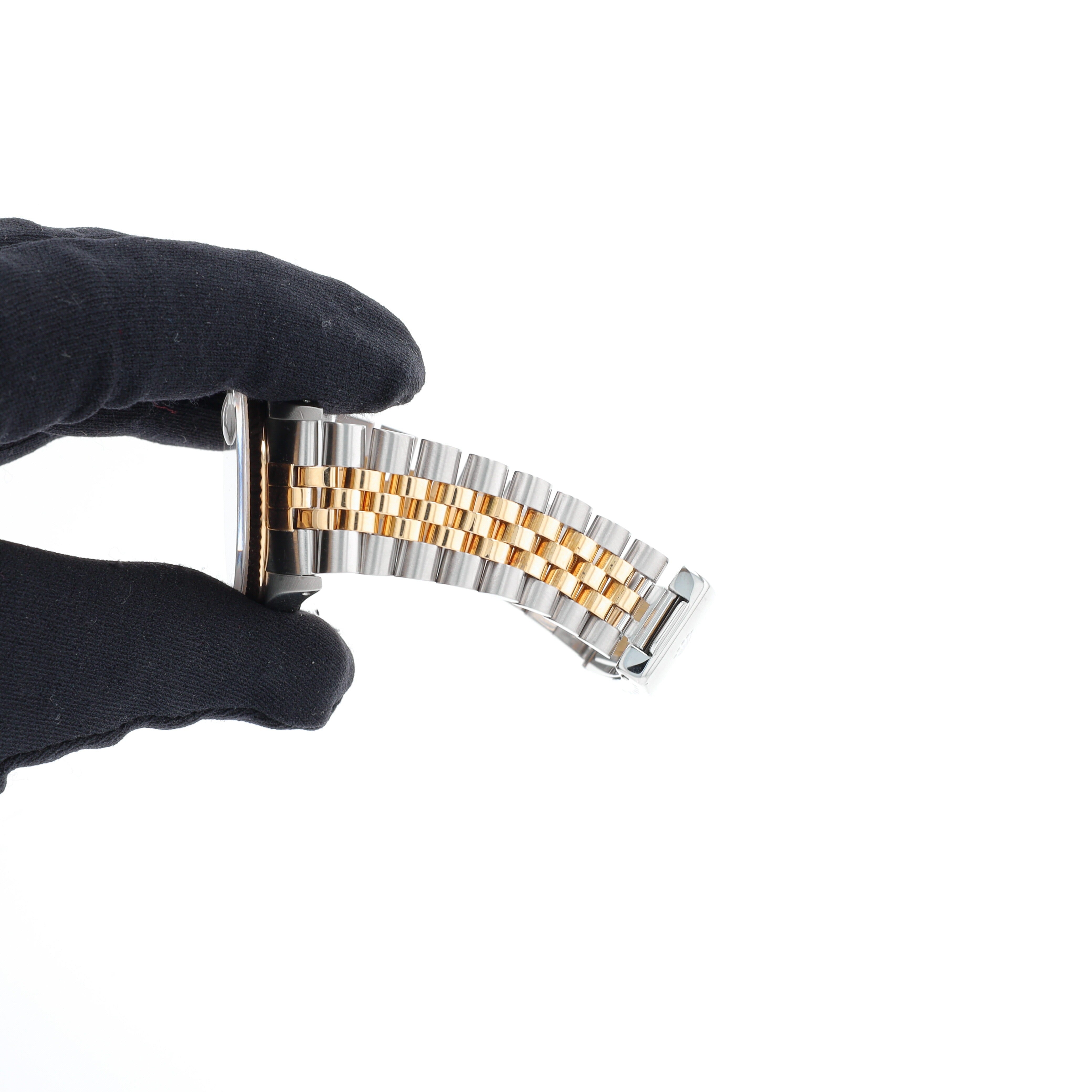 Rolex Datejust 16233 36mm Champagne Diamond (N.S) Dial Fluted Bezel Jubilee Band - Luxuriant Concierge
