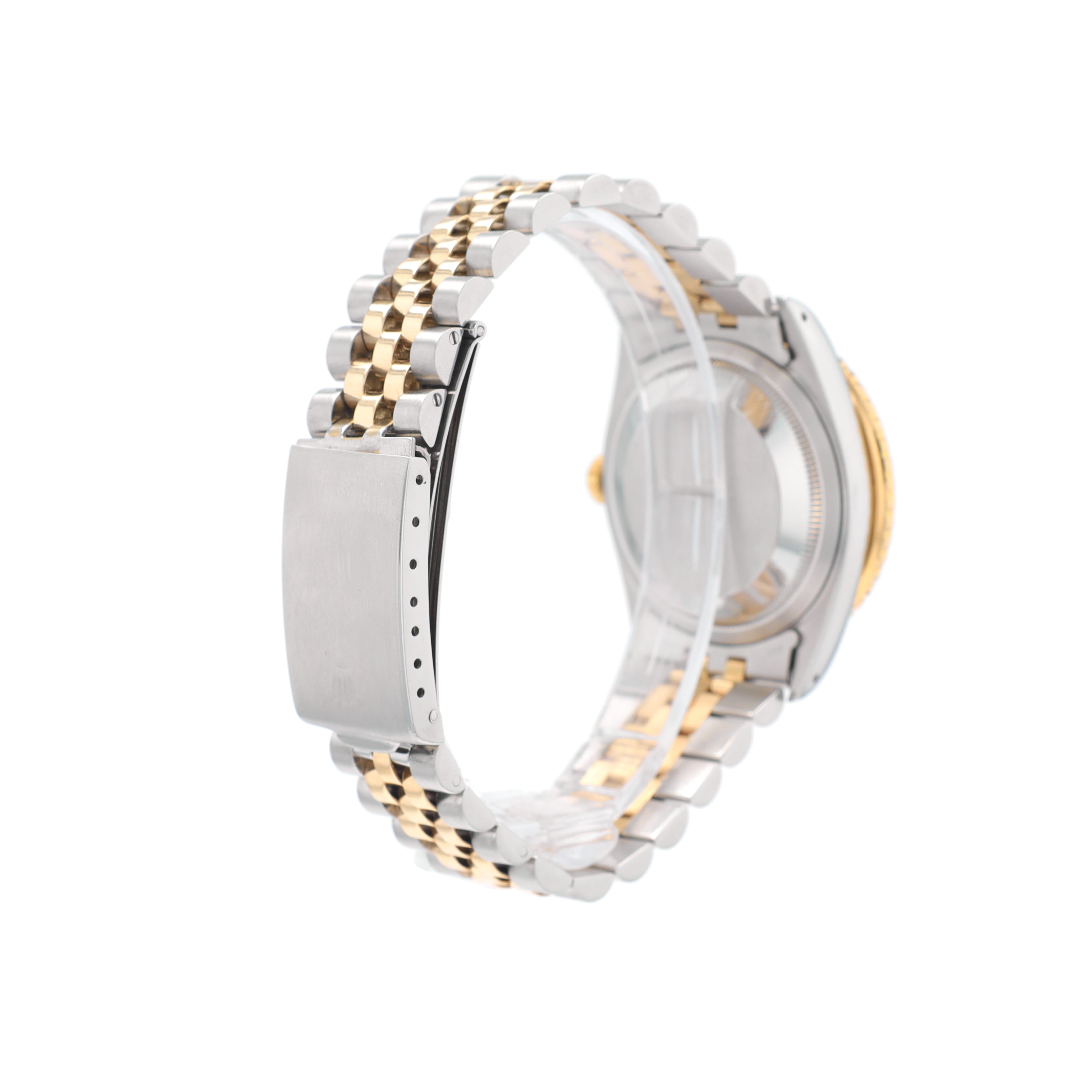 Rolex Datejust 16263 36mm Champagne Index Dial Turn-o-graph Bezel Jubilee Band