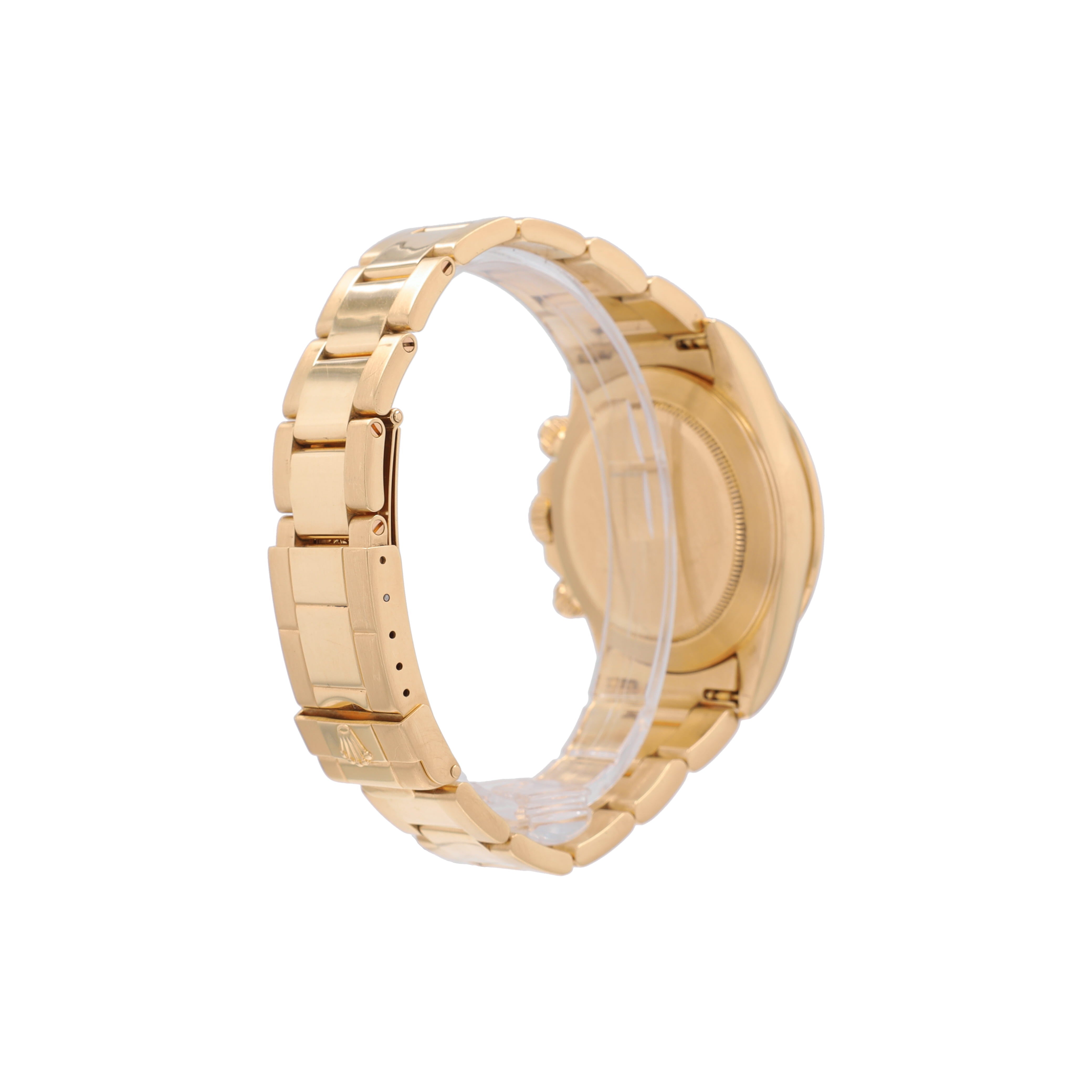 Rolex Daytona 18KY 40mm 16528 Champagne Small Index Luminous Dial, Tachymeter Bezel, Oyster Band - Luxuriant Concierge