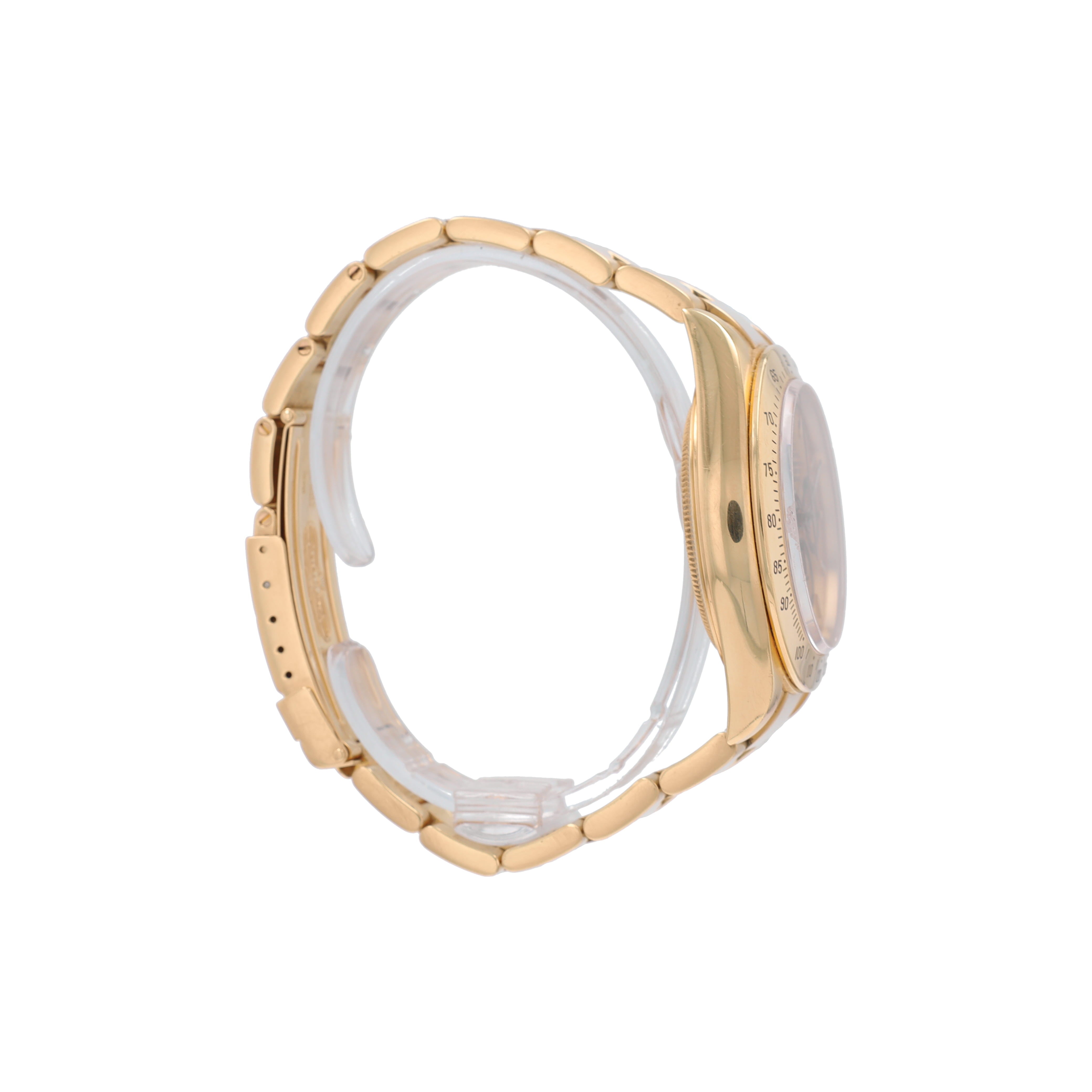 Rolex Daytona 18KY 40mm 16528 Champagne Small Index Luminous Dial, Tachymeter Bezel, Oyster Band - Luxuriant Concierge