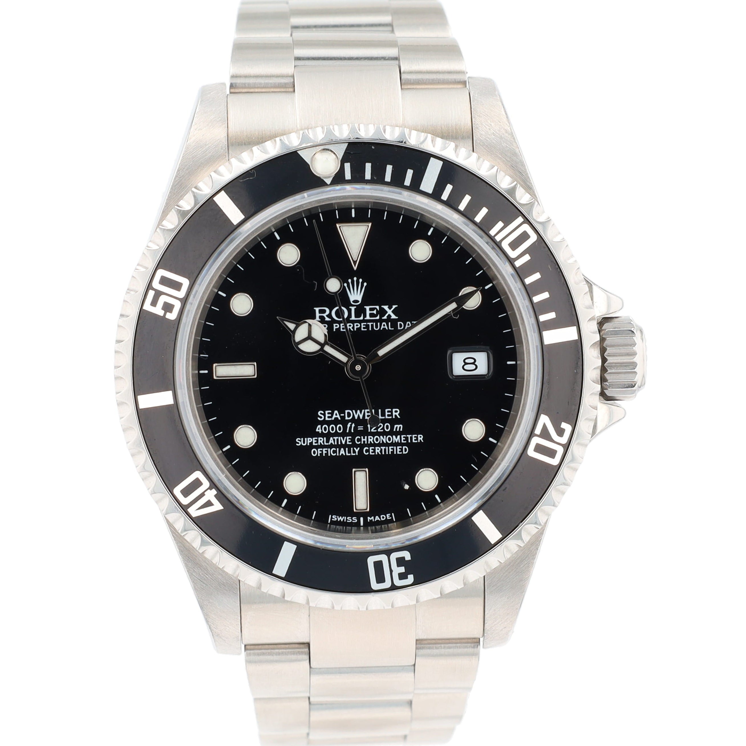 Rolex Seadweller 16600T 40mm Black Luminous Dial Rotatable Bezel w/ Black Insert Bezel Oyster Band - Luxuriant Concierge