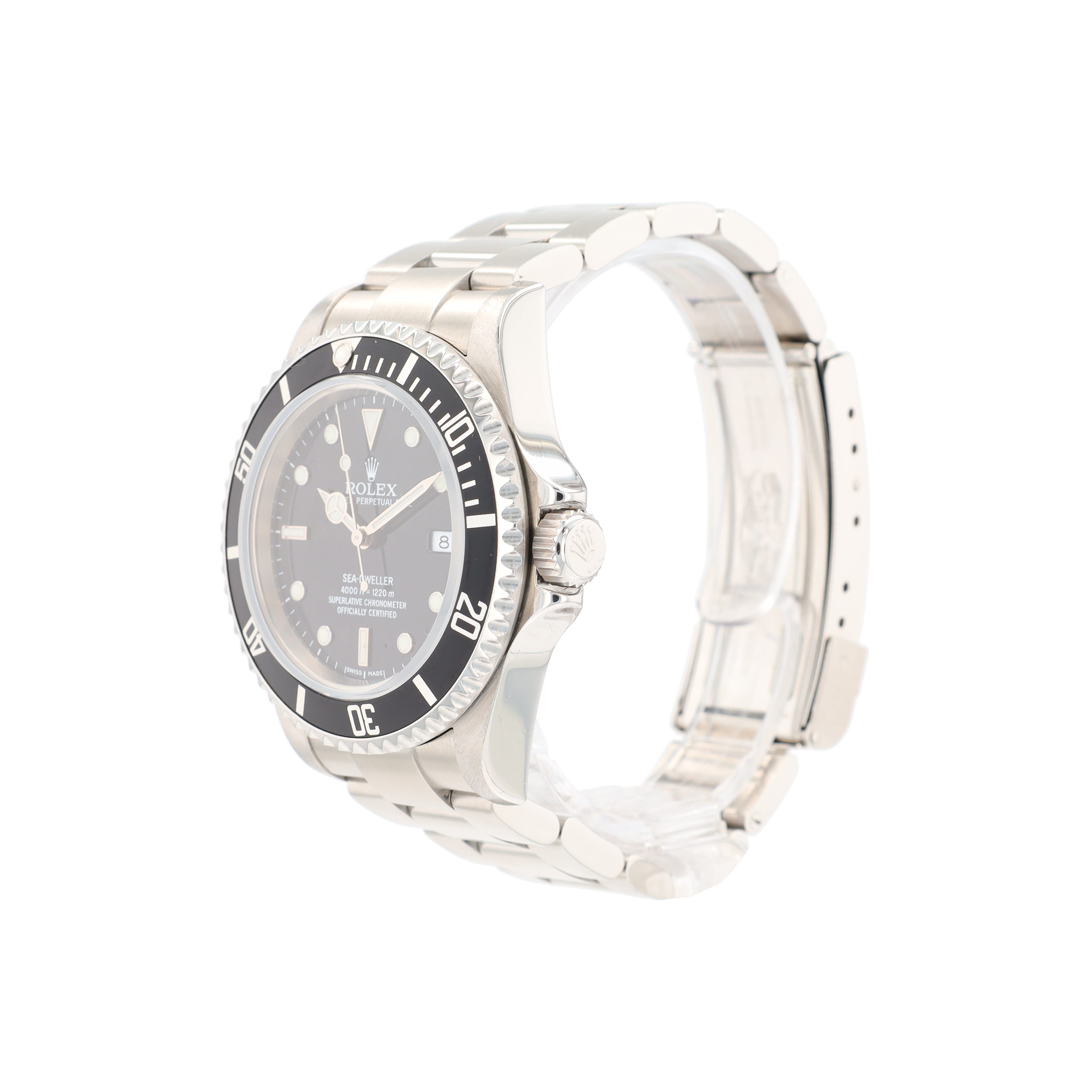 Rolex Seadweller 16600T 40mm Black Luminous Dial Rotatable Bezel w/ Black Insert Bezel Oyster Band - Luxuriant Concierge