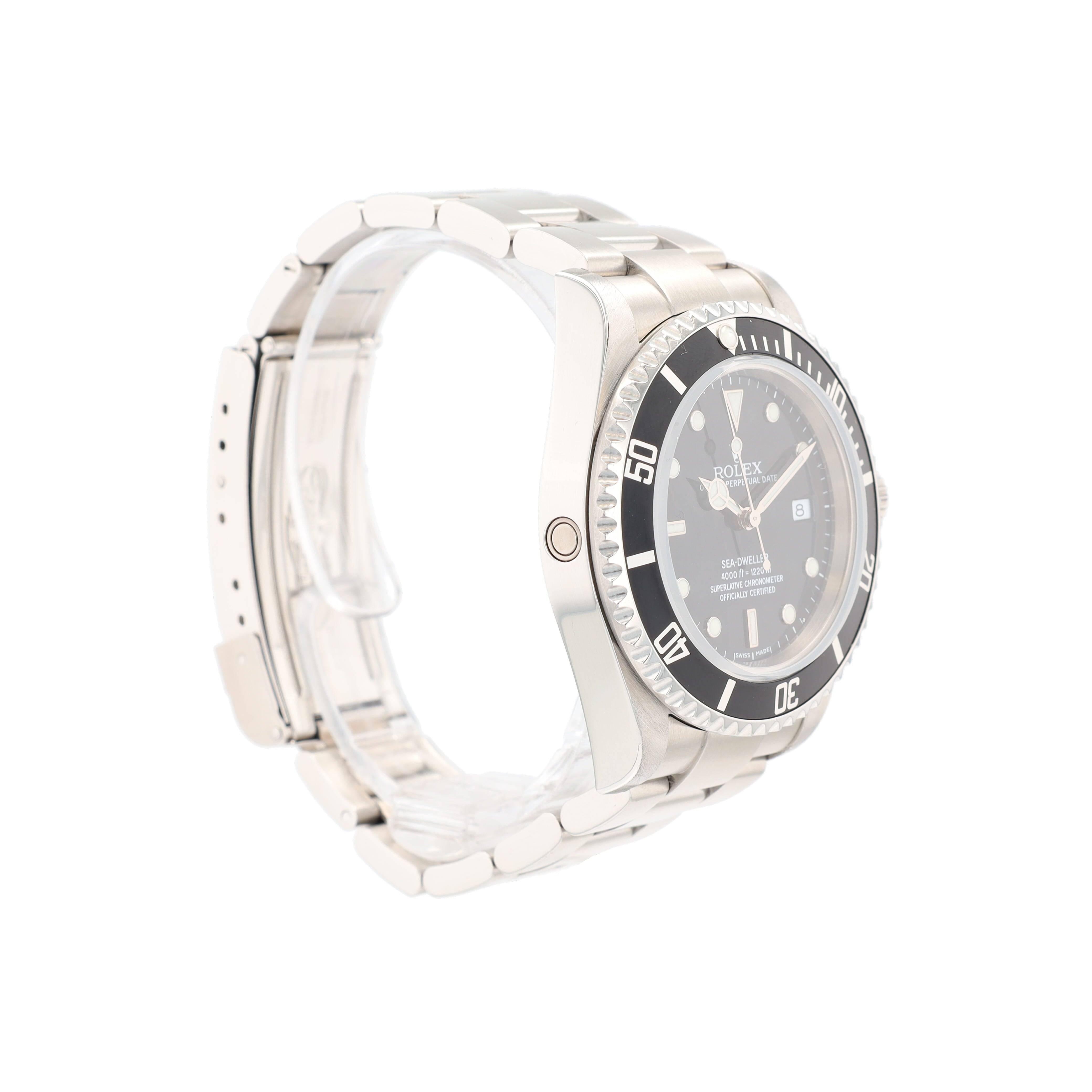 Rolex Seadweller 16600T 40mm Black Luminous Dial Rotatable Bezel w/ Black Insert Bezel Oyster Band - Luxuriant Concierge