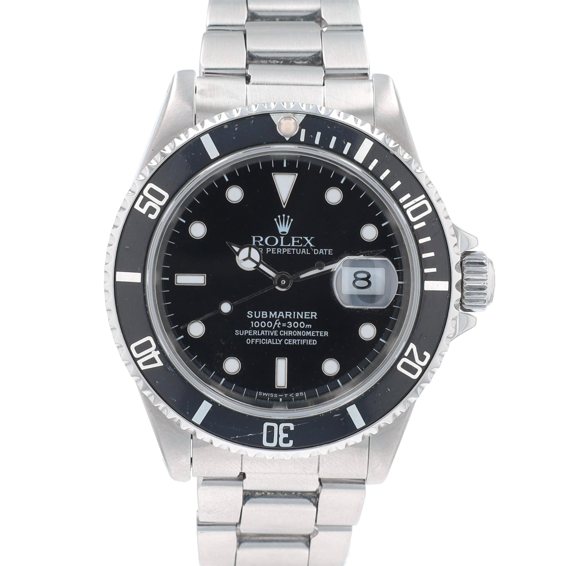 Rolex Submariner 16610 40mm Black Luminous Dial Rotatable Bezel w/ Black Insert Bezel Oyster Band - Luxuriant Concierge