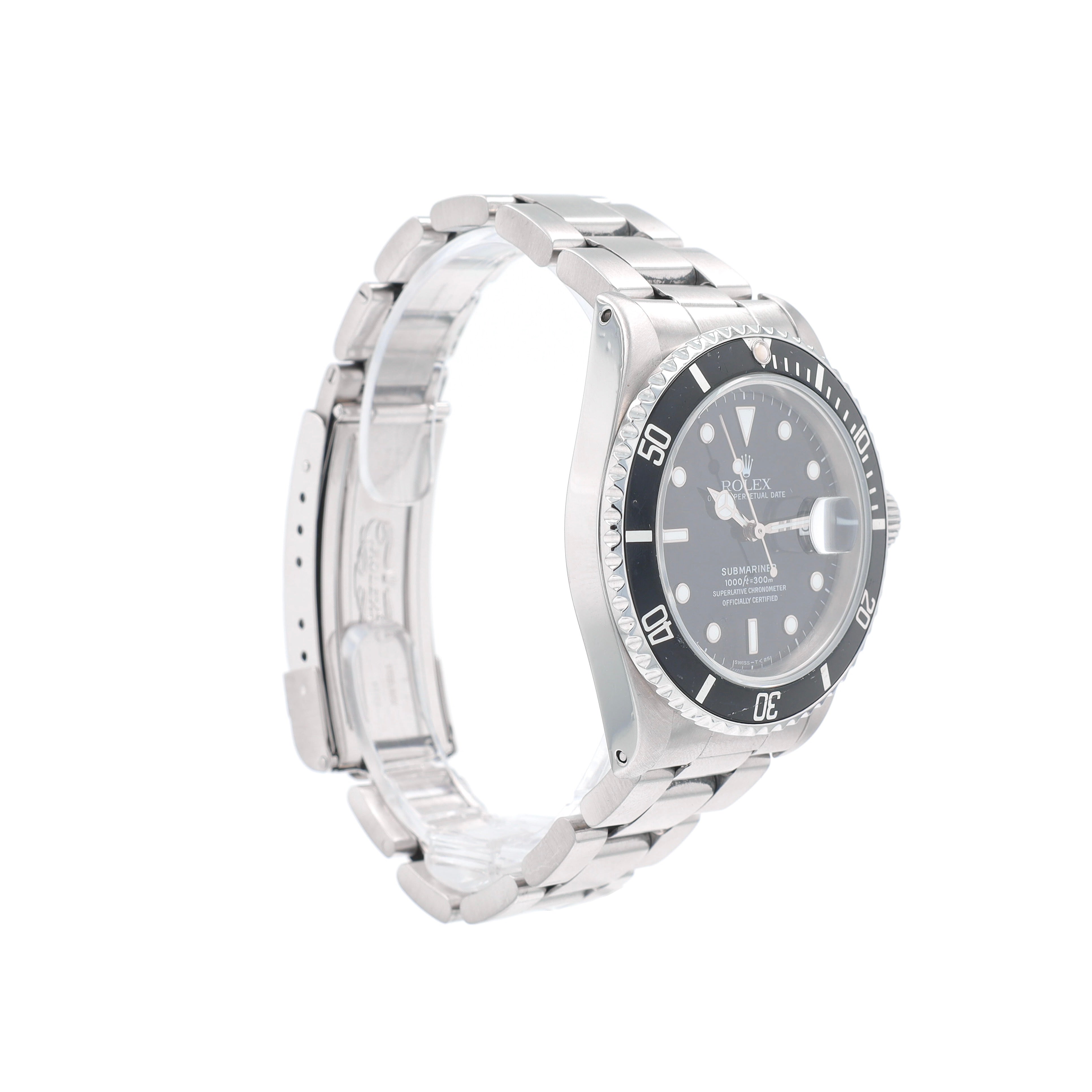Rolex Submariner 16610 40mm Black Luminous Dial Rotatable Bezel w/ Black Insert Bezel Oyster Band