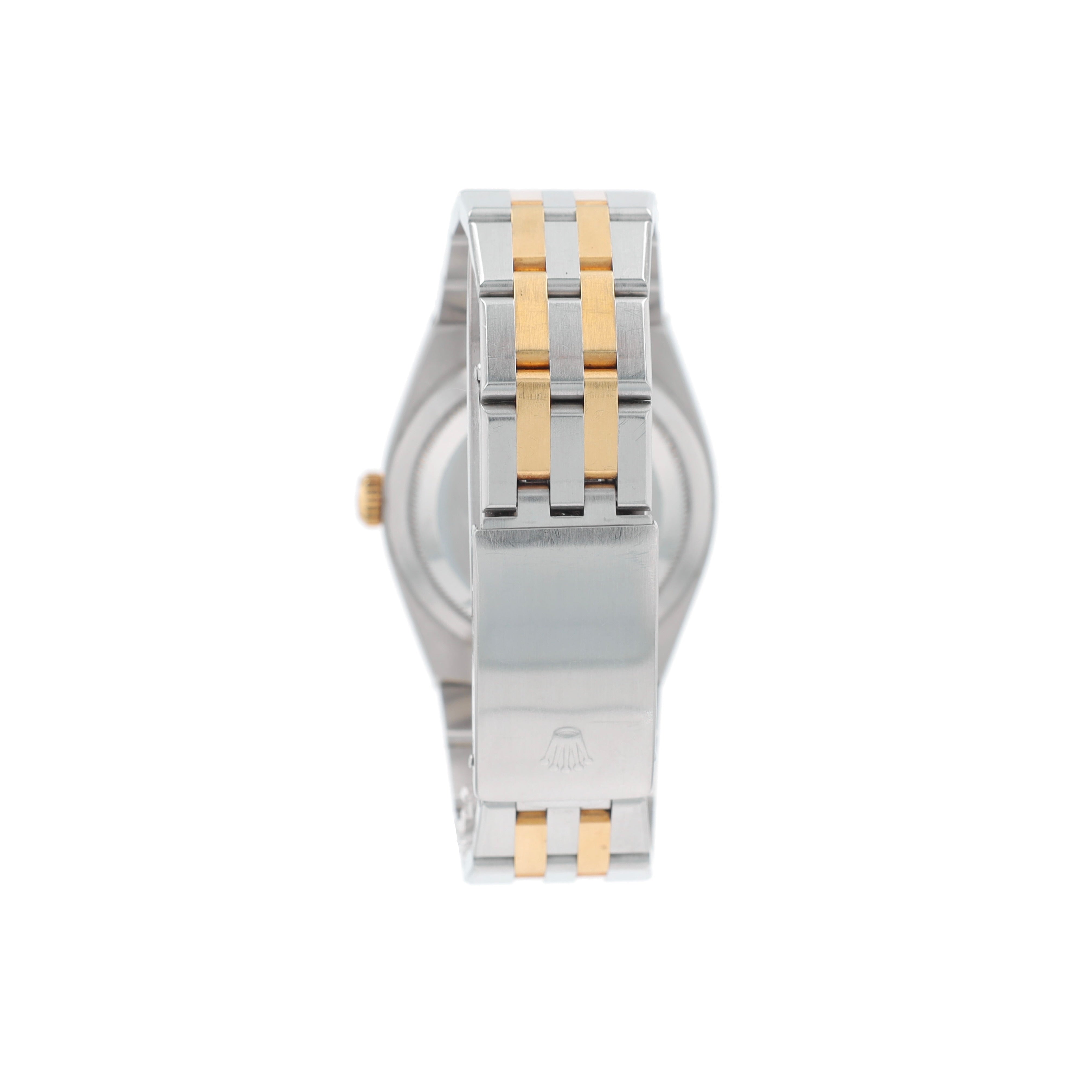Rolex Datejust 17013 36mm Champagne Index Dial Fluted Bezel Integrated Band - Luxuriant Concierge
