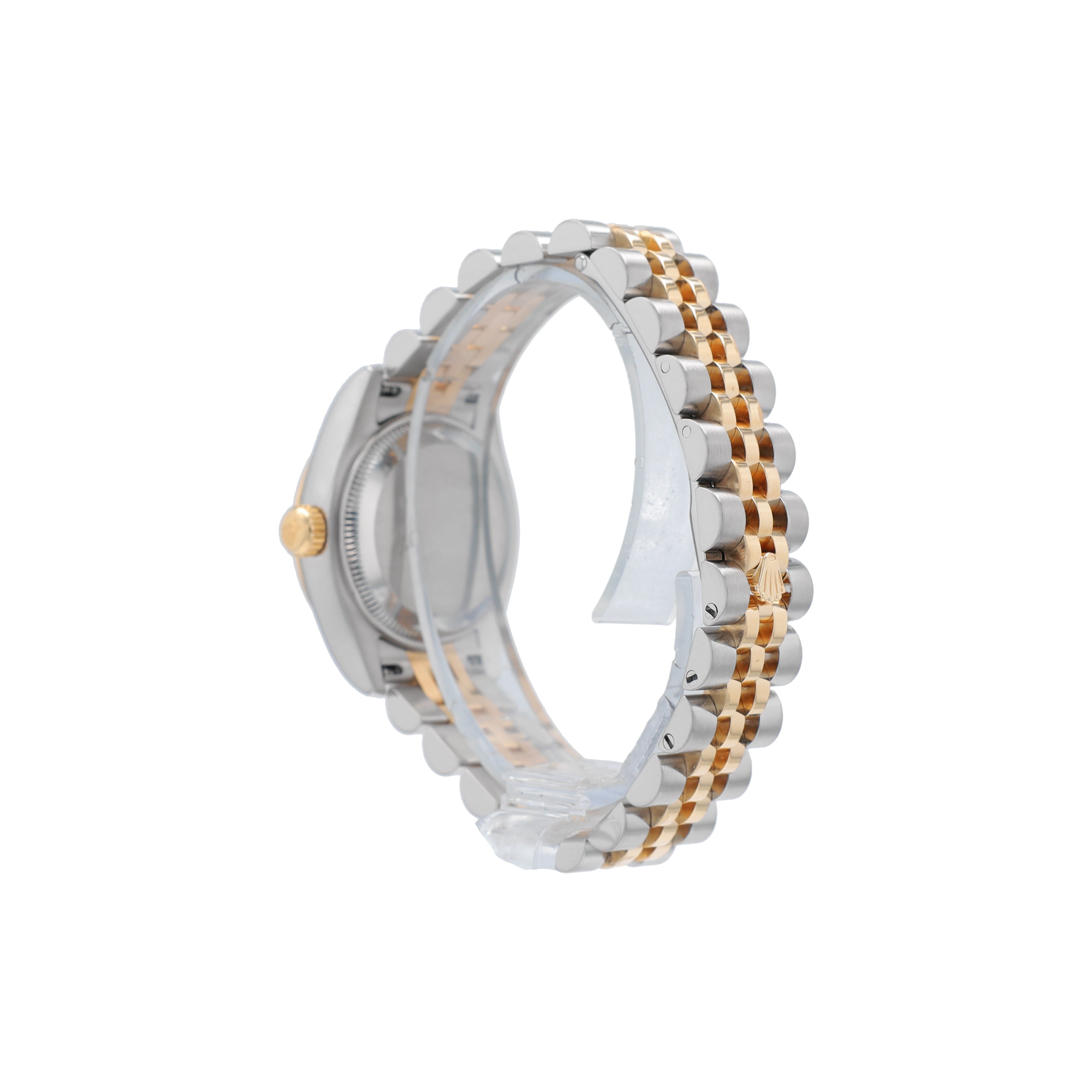 B&P Rolex Datejust 179173 26mm Cream Pyramid Roman Numeral Dial Fluted Bezel Jubilee Band - Luxuriant Concierge