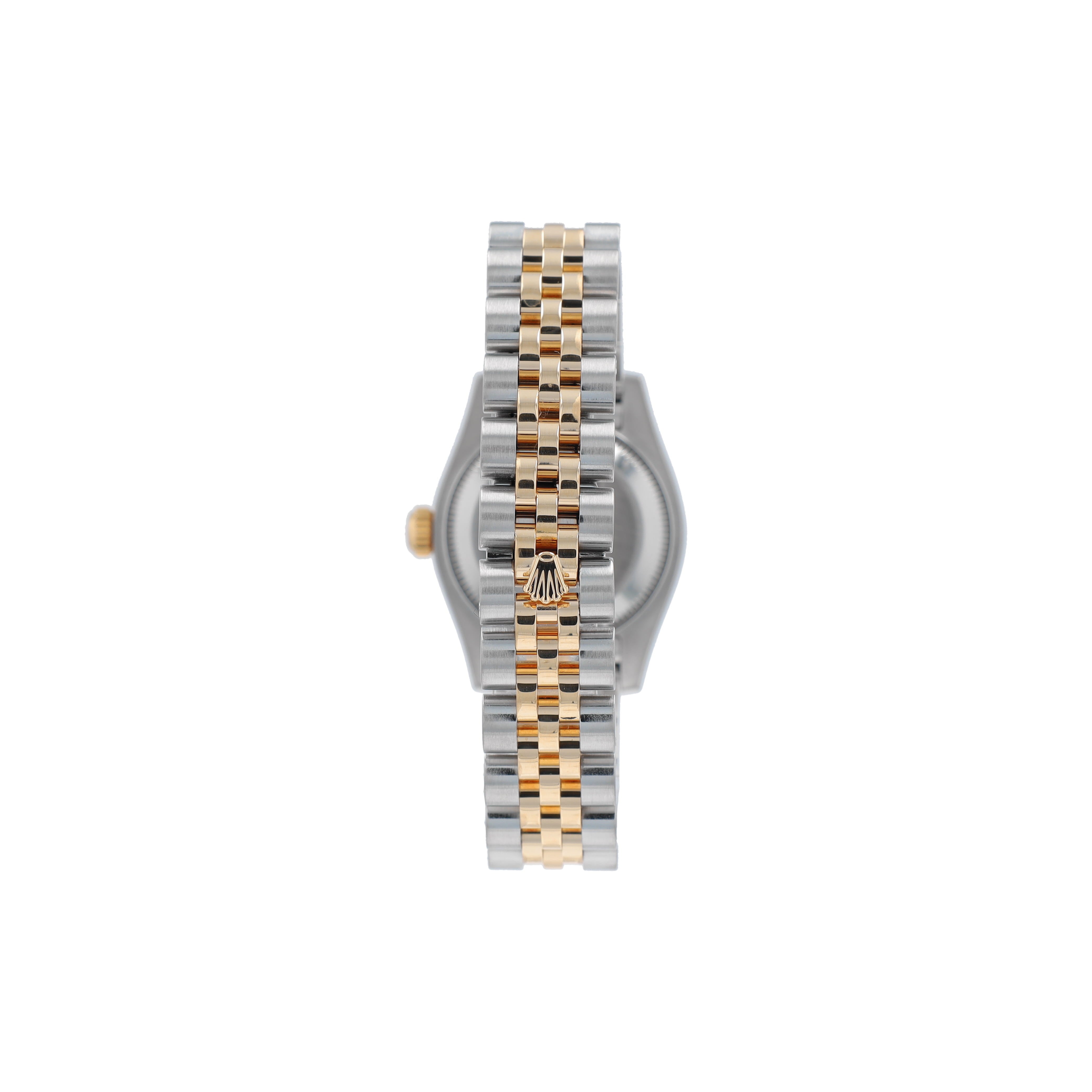 B&P Rolex Datejust 179173 26mm Cream Pyramid Roman Numeral Dial Fluted Bezel Jubilee Band - Luxuriant Concierge