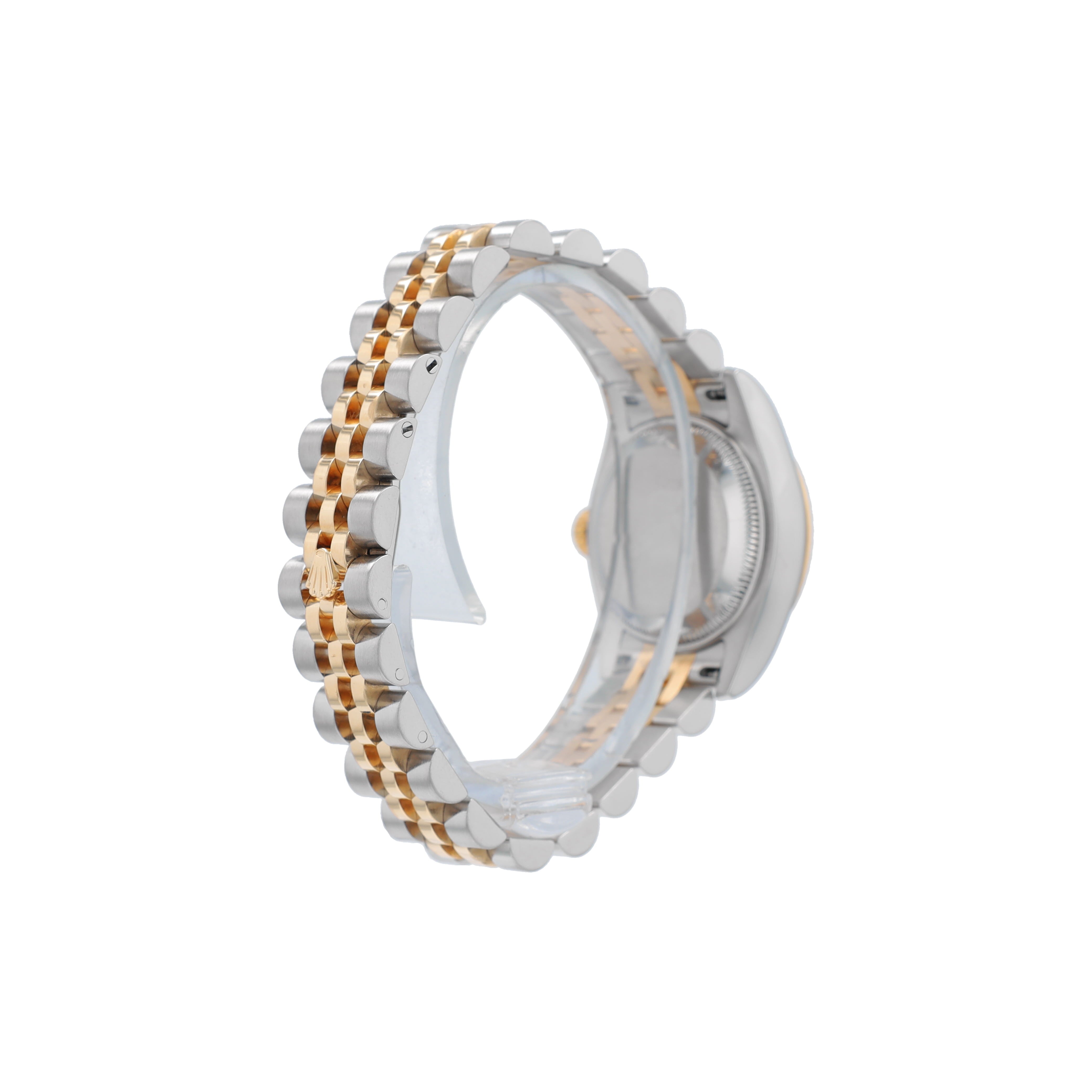 B&P Rolex Datejust 179173 26mm Cream Pyramid Roman Numeral Dial Fluted Bezel Jubilee Band - Luxuriant Concierge