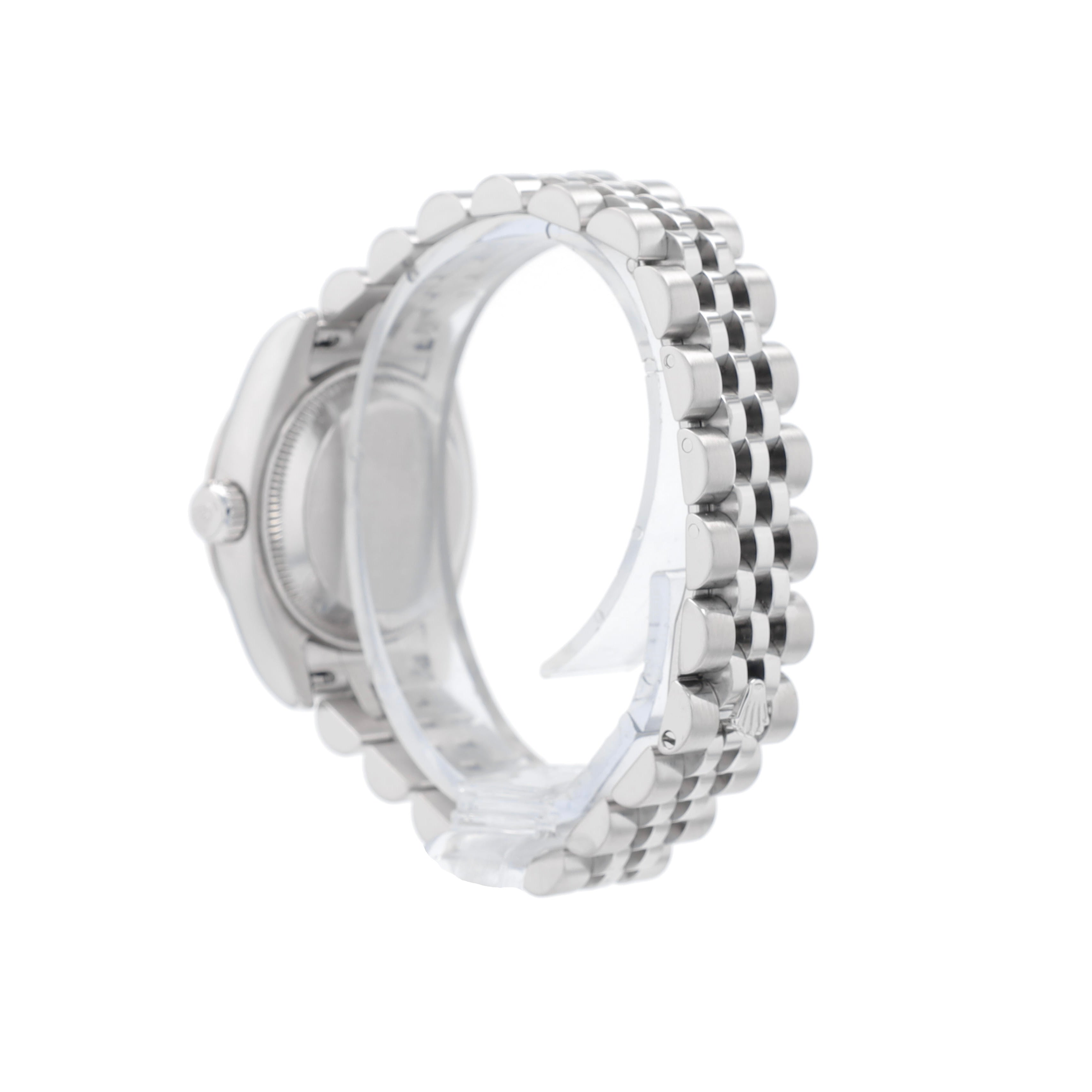 B&P Rolex Datejust 179174 26mm Blue Diamonds Dial Fluted Bezel Jubilee Band - Luxuriant Concierge