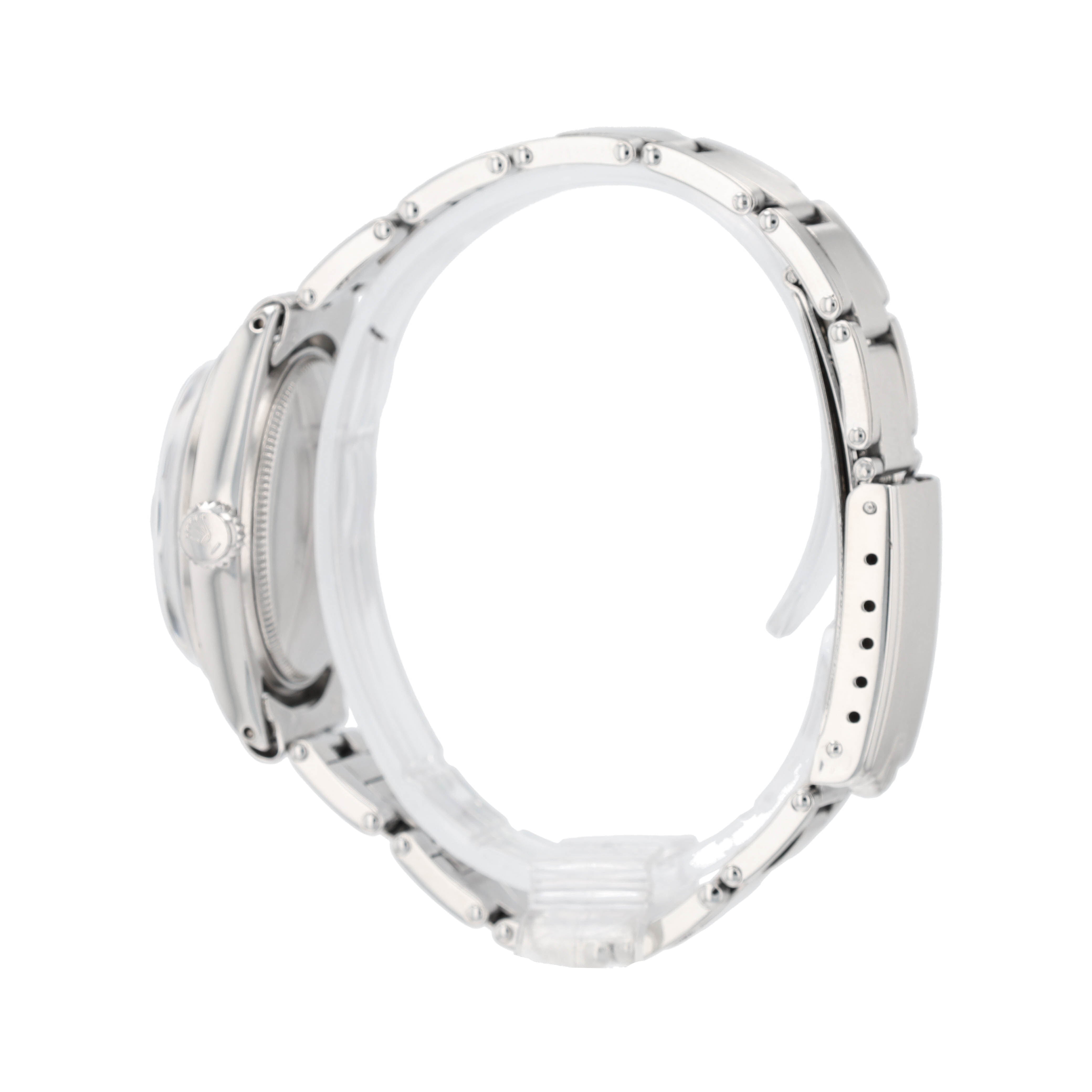 Rolex Ladies Watch Stainless Steel Oyster Date 6466 Black Dial 31mm Oyster Band - Luxuriant Concierge