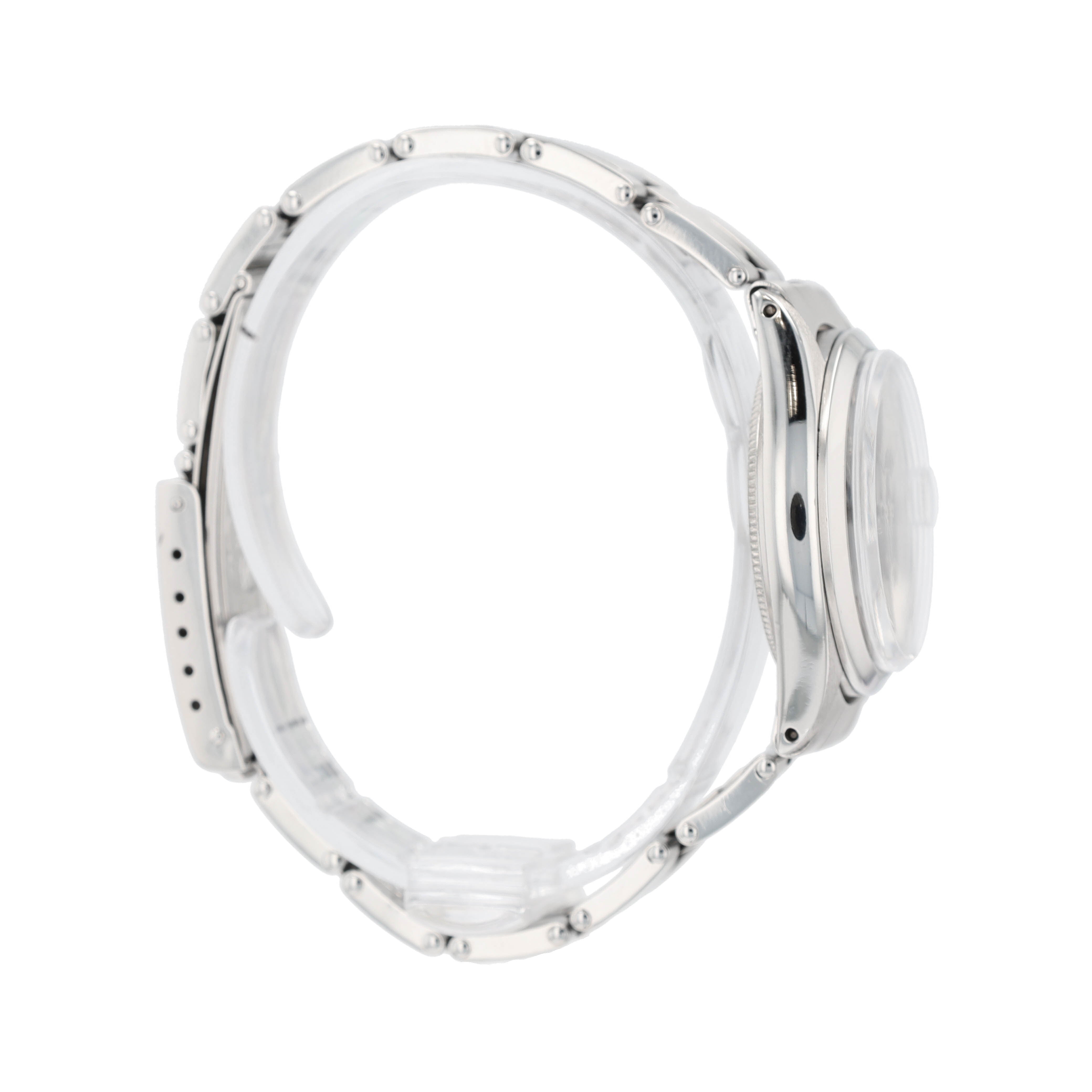 Rolex Ladies Watch Stainless Steel Oyster Date 6466 Black Dial 31mm Oyster Band - Luxuriant Concierge