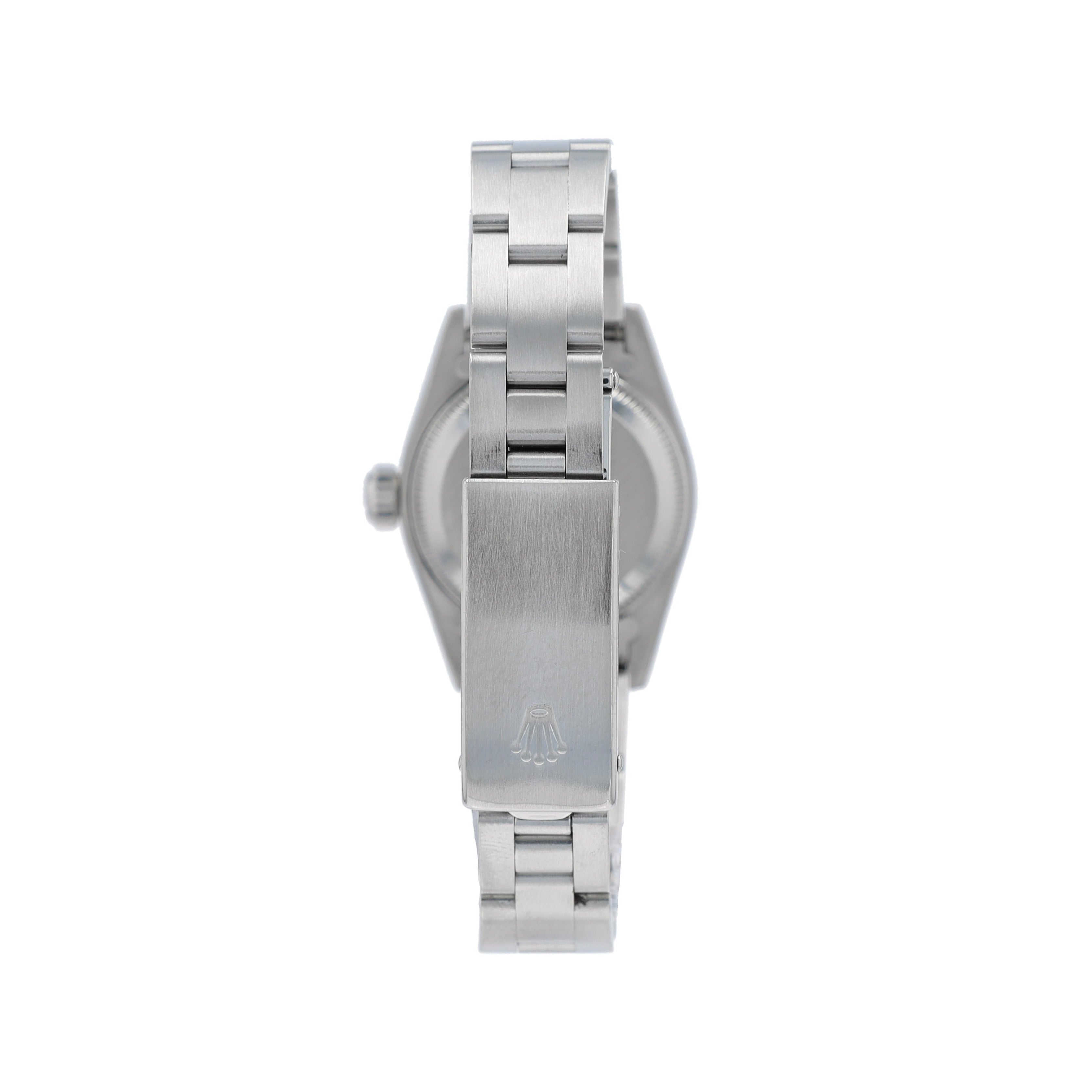 Rolex Oyster Perpetual 67180 26mm Black Luminous & Arabic Dial Smooth Bezel Oyster Band