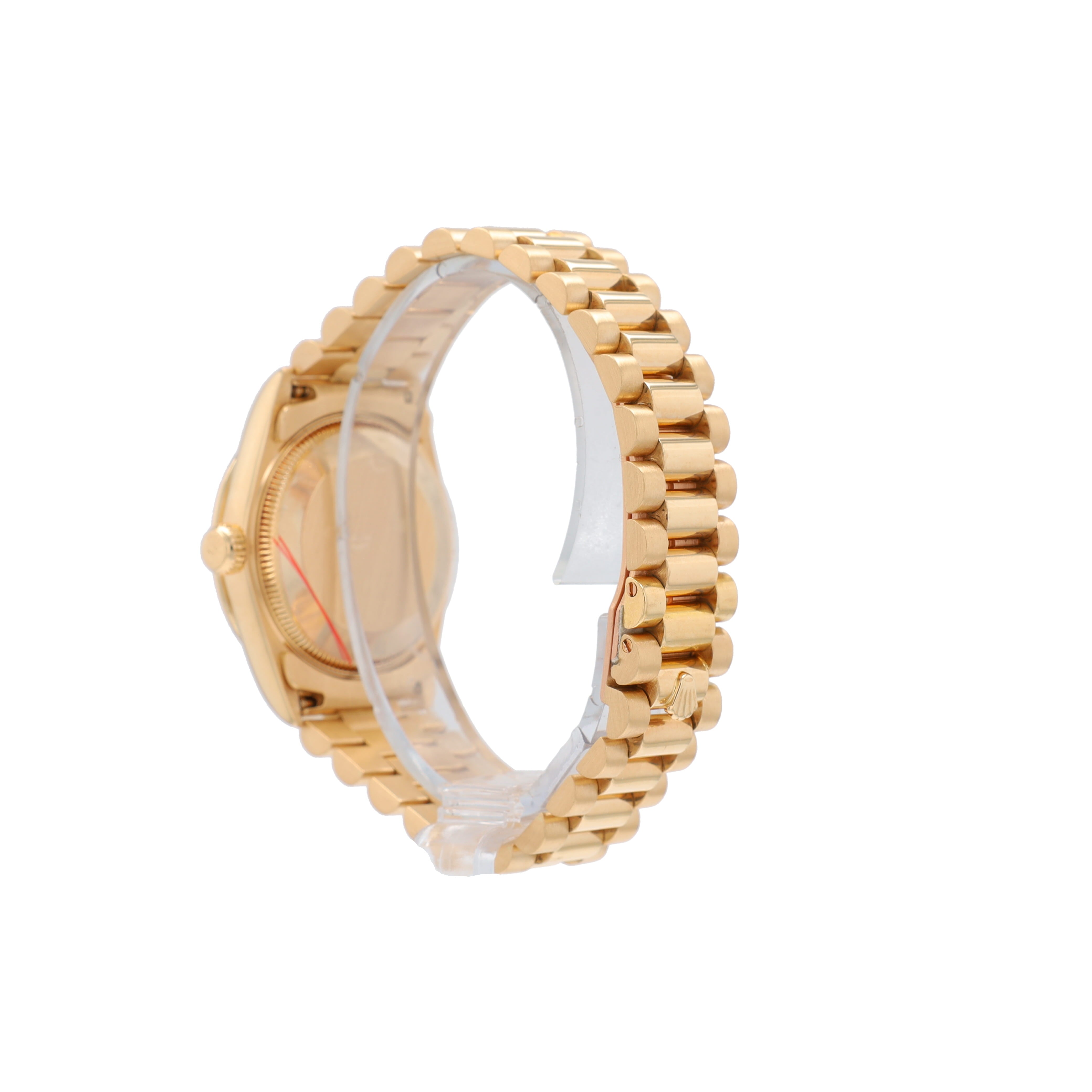 Rolex Datejust 68258 31mm Champagne Daimonds Dial Pyramid Bezel President Band - Luxuriant Concierge