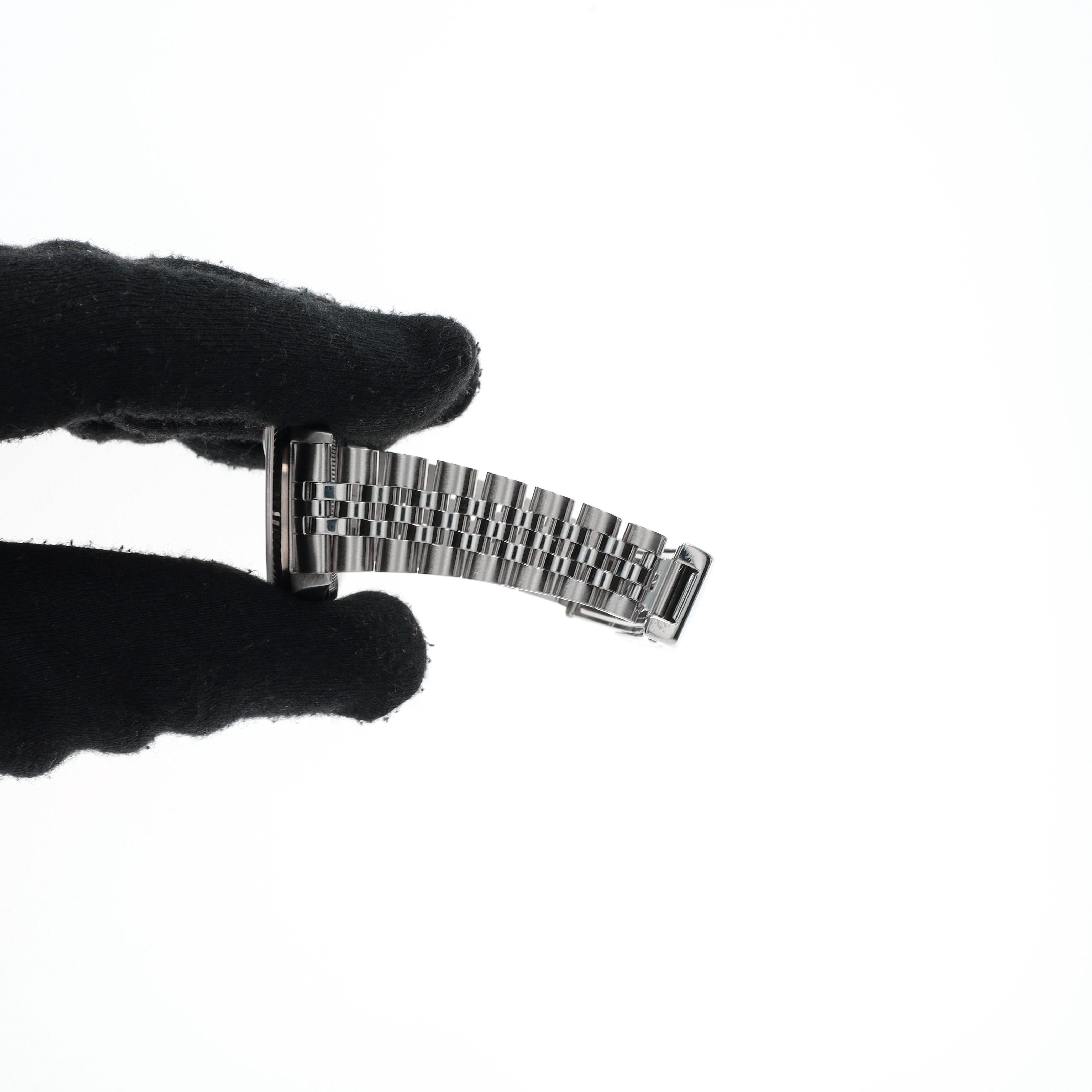 Rolex Datejust 68274 31mm Salmon Diamonds Dial Fluted Bezel Jubilee Band - Luxuriant Concierge