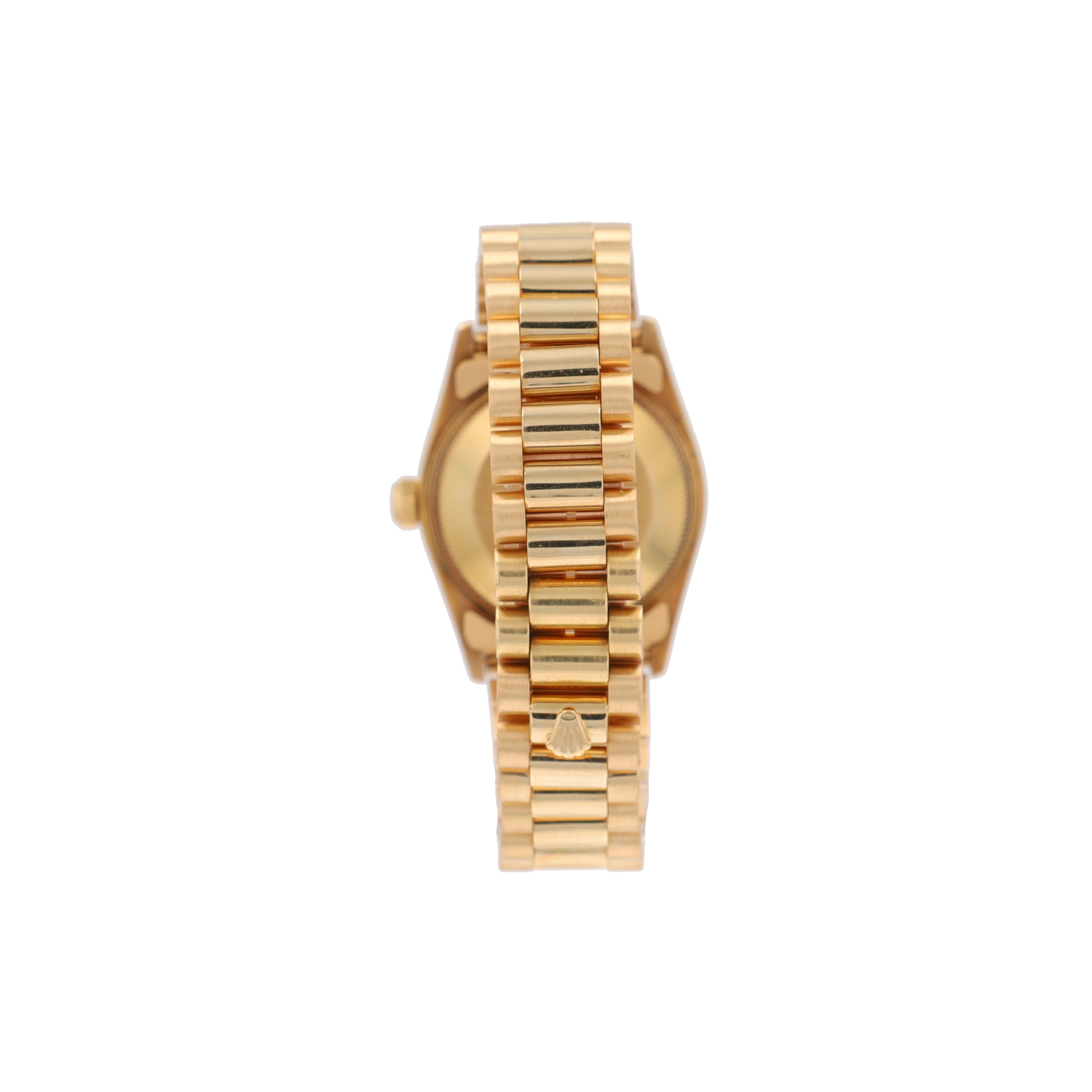 Rolex Datejust 68278 31mm White Roman Numeral Dial Fluted Bezel President Band - Luxuriant Concierge