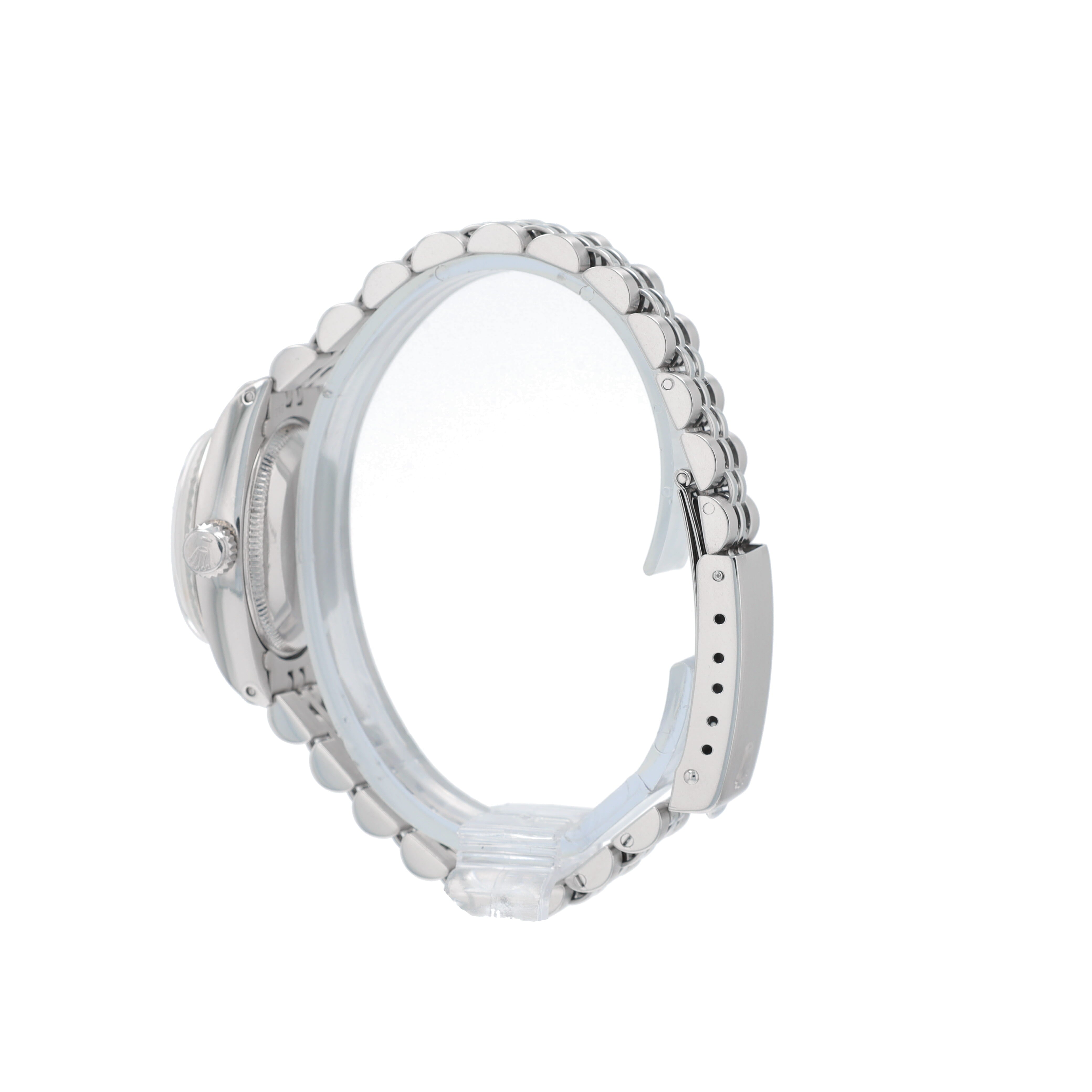 Rolex Date 6917 26mm Silver Index Dial Fluted Bezel Jubilee Band - Luxuriant Concierge