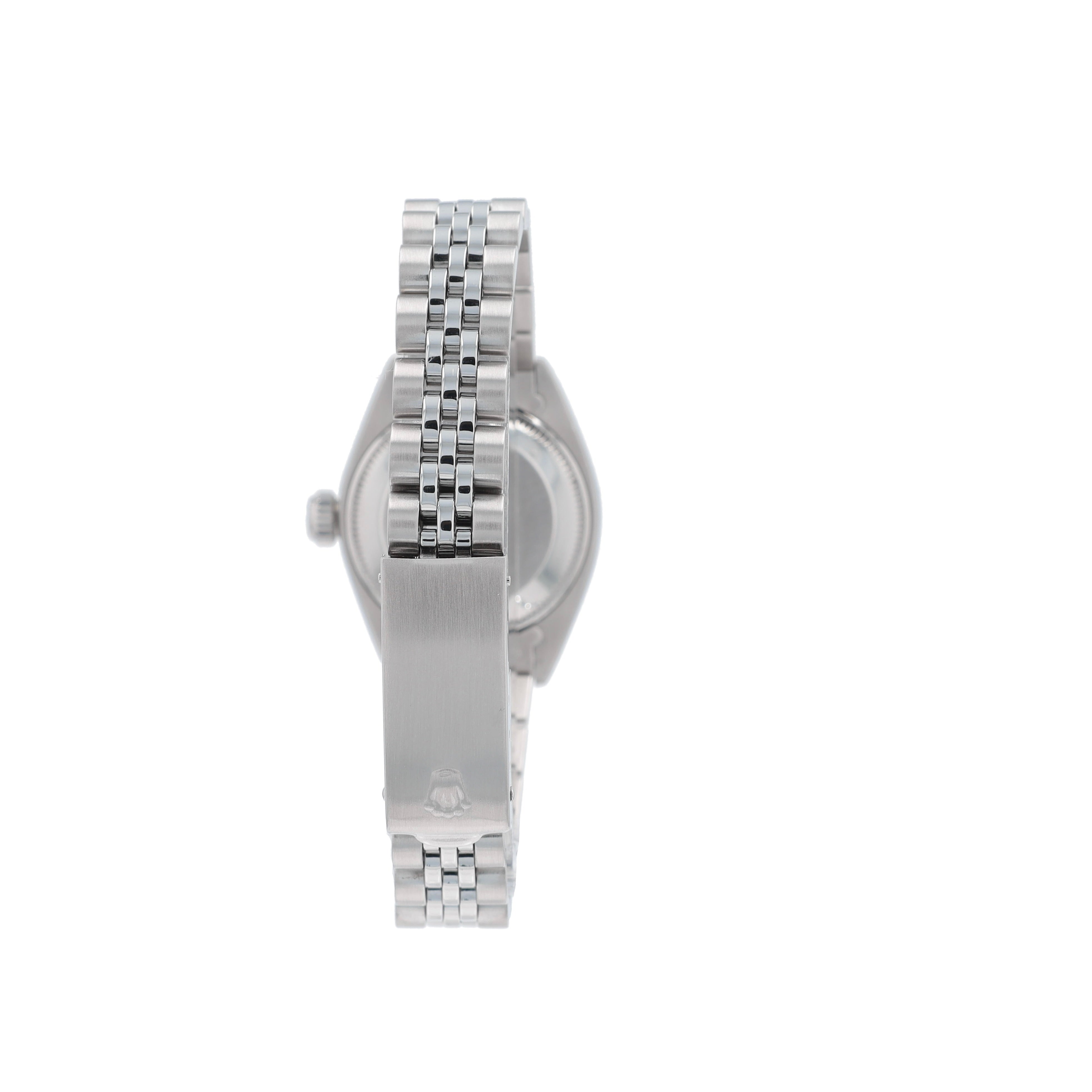 Rolex Date 6917 26mm Silver Index Dial Fluted Bezel Jubilee Band - Luxuriant Concierge