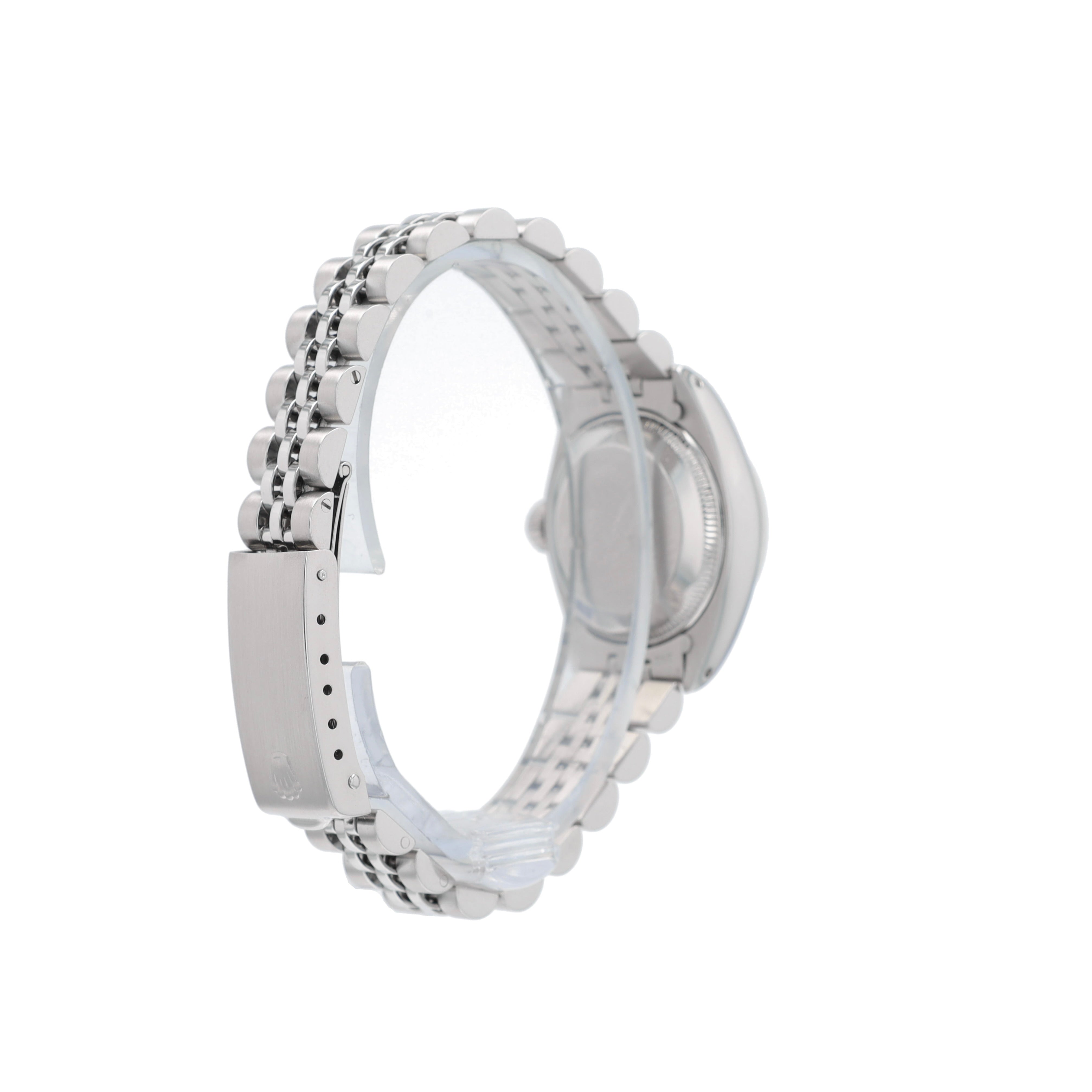 Rolex Date 6917 26mm Silver Index Dial Fluted Bezel Jubilee Band - Luxuriant Concierge