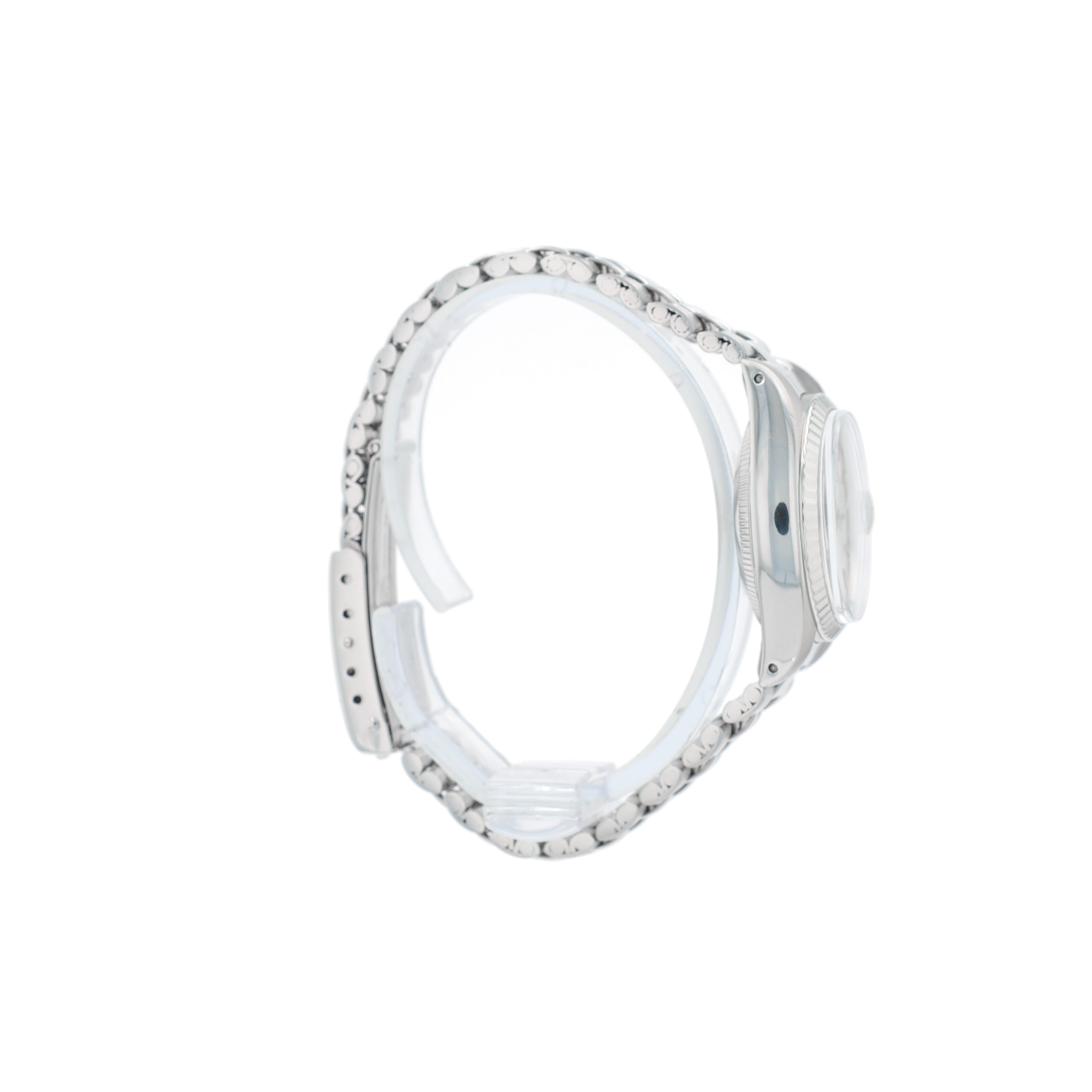 Rolex Datejust 6917 26mm Silver Index Dial Fluted Bezel Jubilee Band - Luxuriant Concierge