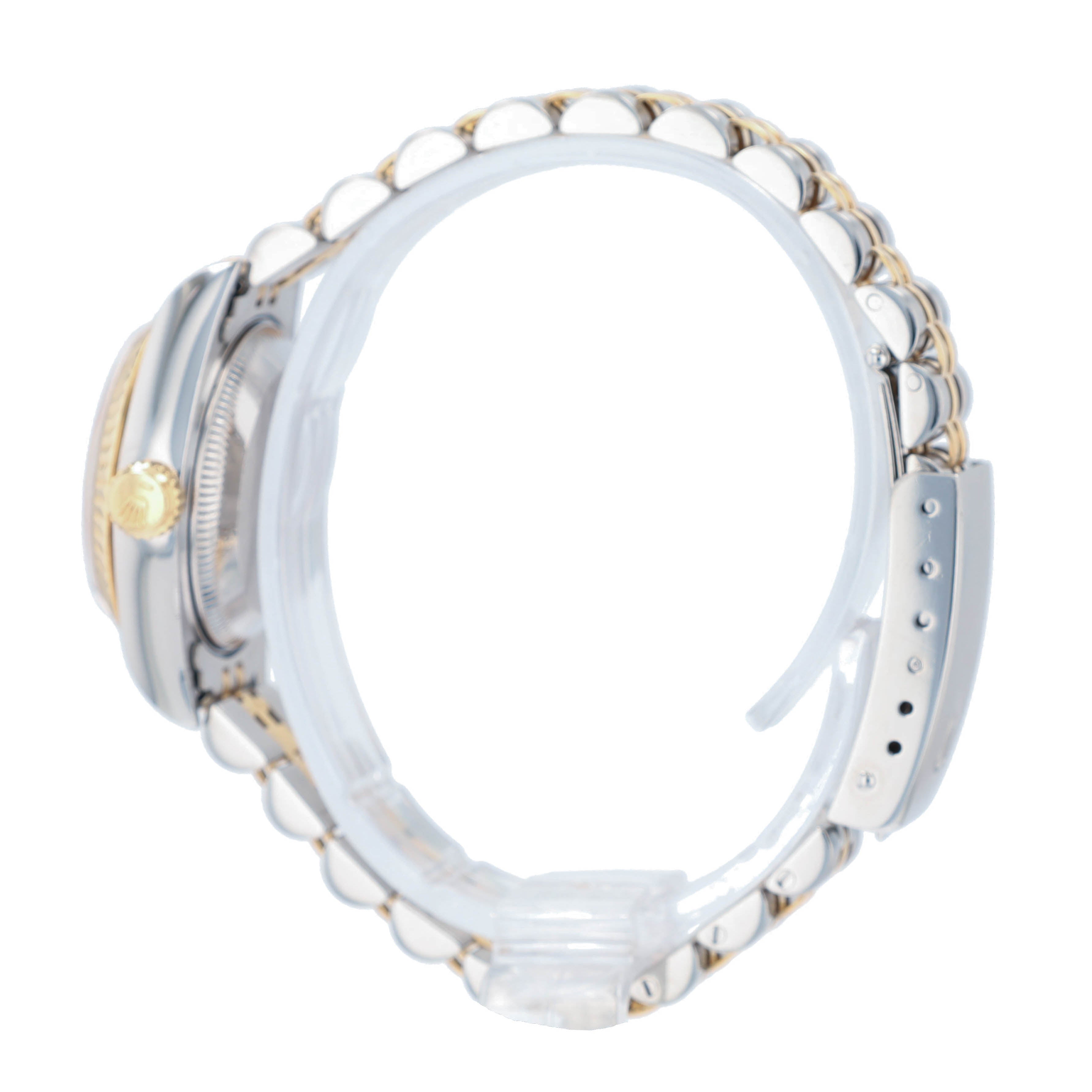 B&P Rolex Datejust 69173 26mm Champagne Index Dial Fluted Bezel Jubilee Band