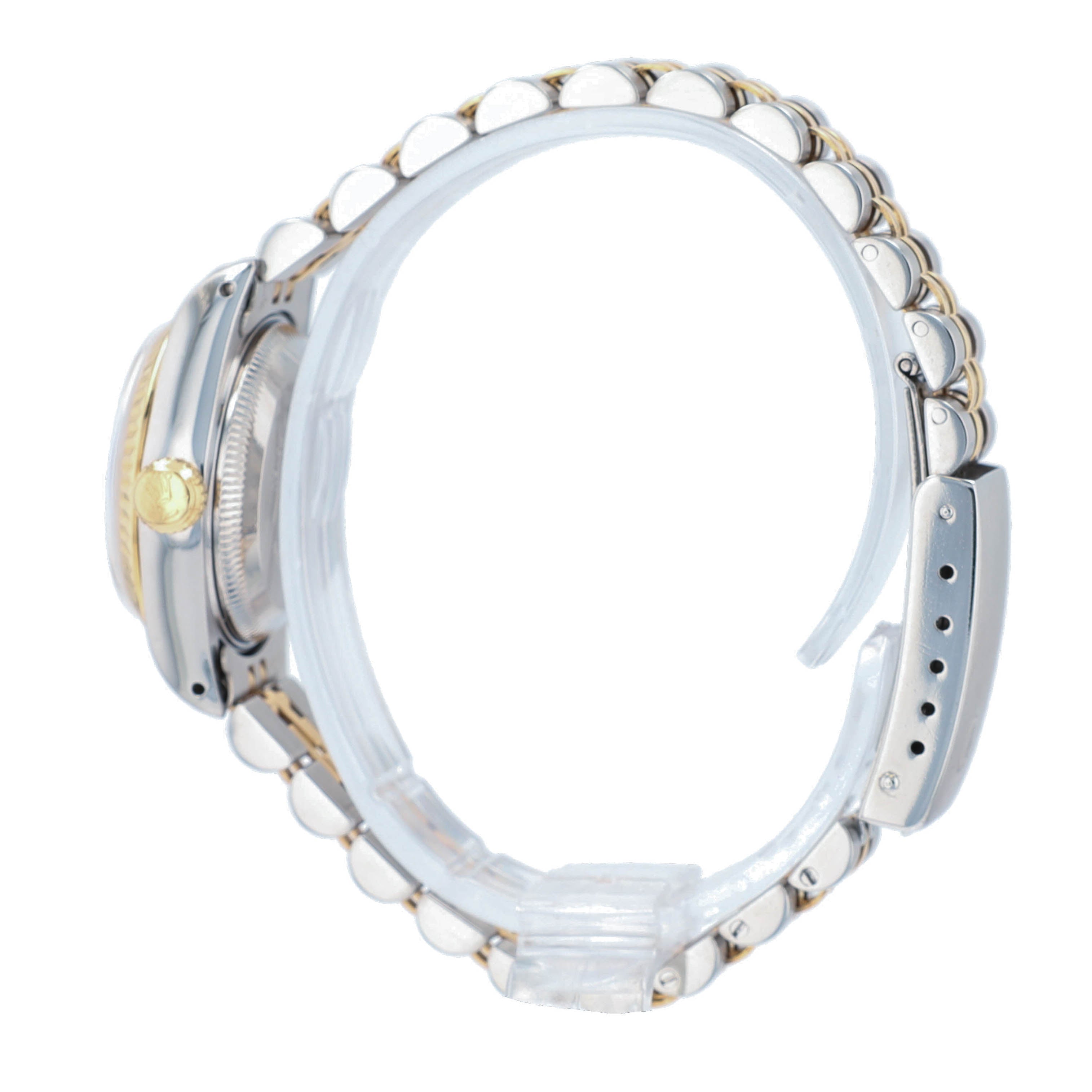 B&P Rolex Datejust 69173 26mm Champagne Index Dial Fluted Bezel Jubilee Band