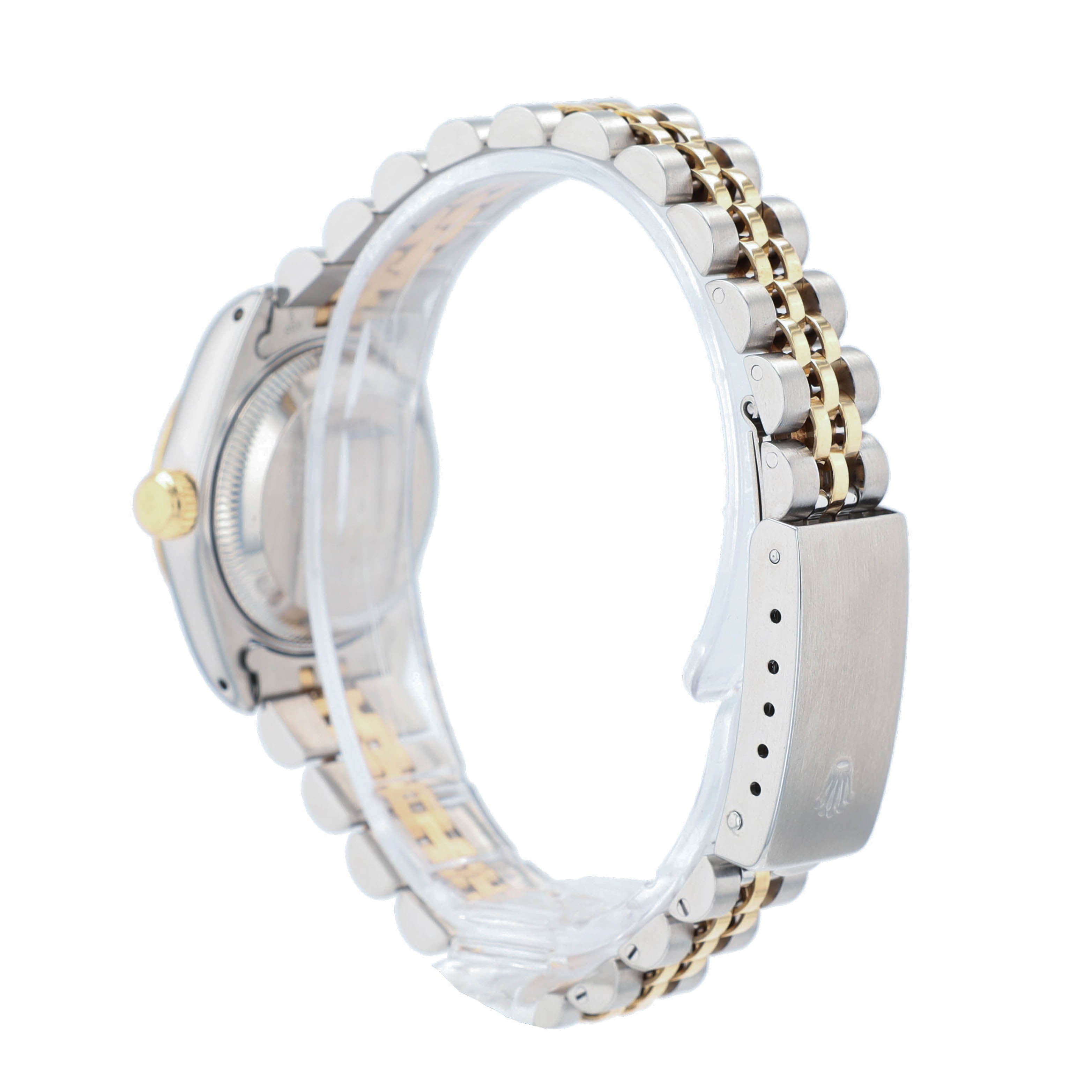 B&P Rolex Datejust 69173 26mm Champagne Index Dial Fluted Bezel Jubilee Band