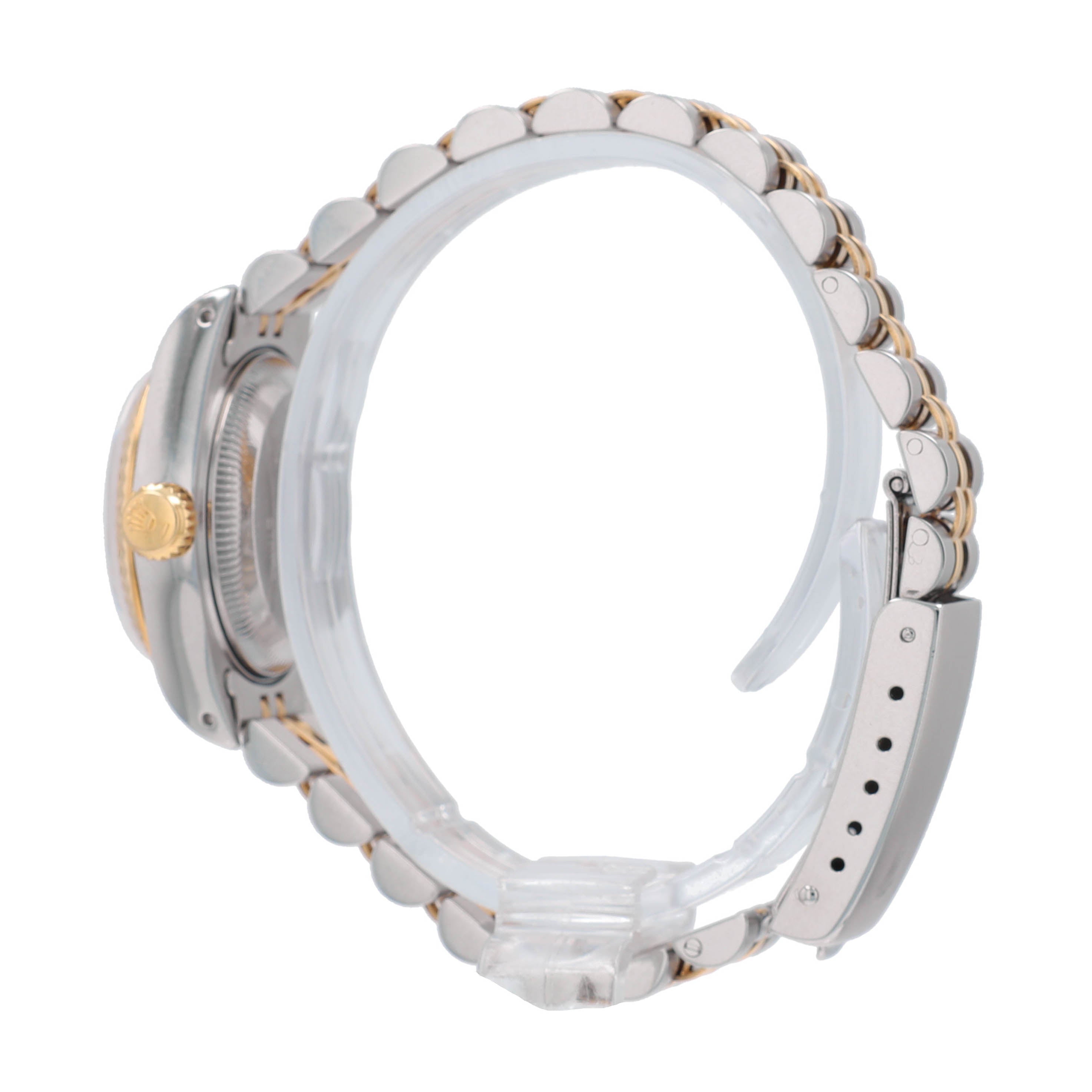 B&P Rolex Datejust 69173 26mm Champagne Index Dial Fluted Bezel Jubilee Band